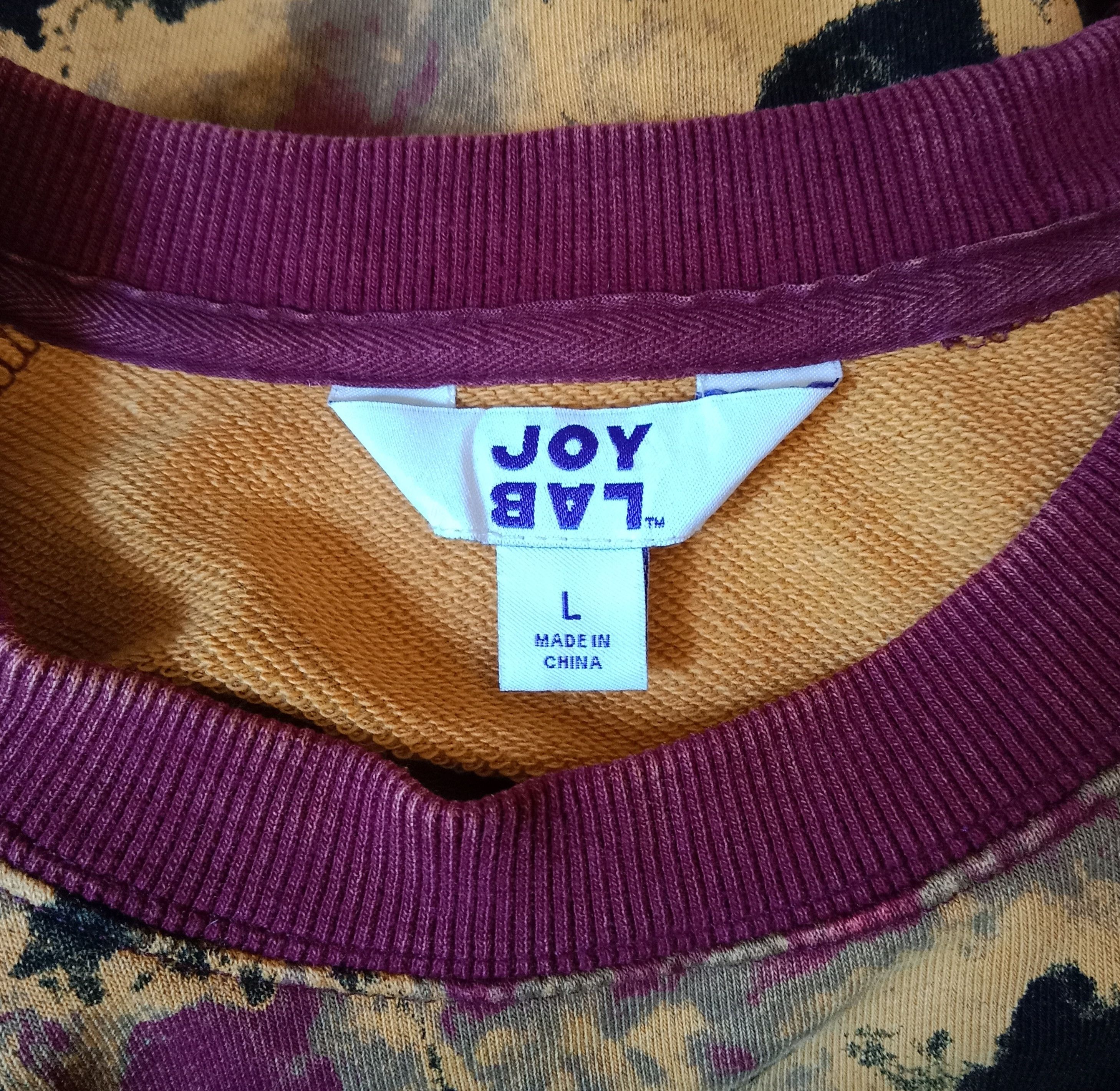 Japanese Brand Joylab Acid Wash Design Cropped Sweatshirt Size L / US 10 / IT 46 - 7 Thumbnail
