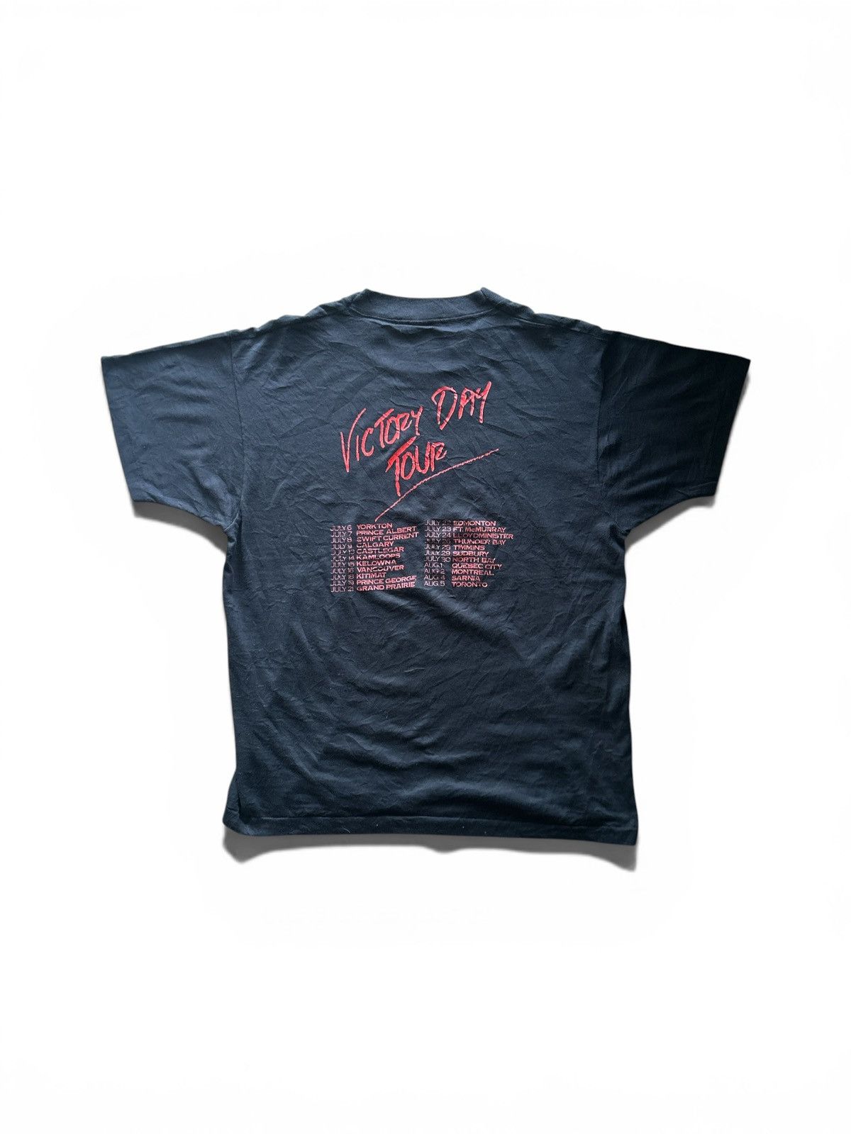 Band Tees VINTAGE 80s Tom Cochran Red Rider Day Tour Shirt Graphic Tee Size US XL / EU 56 / 4 - 4 Thumbnail