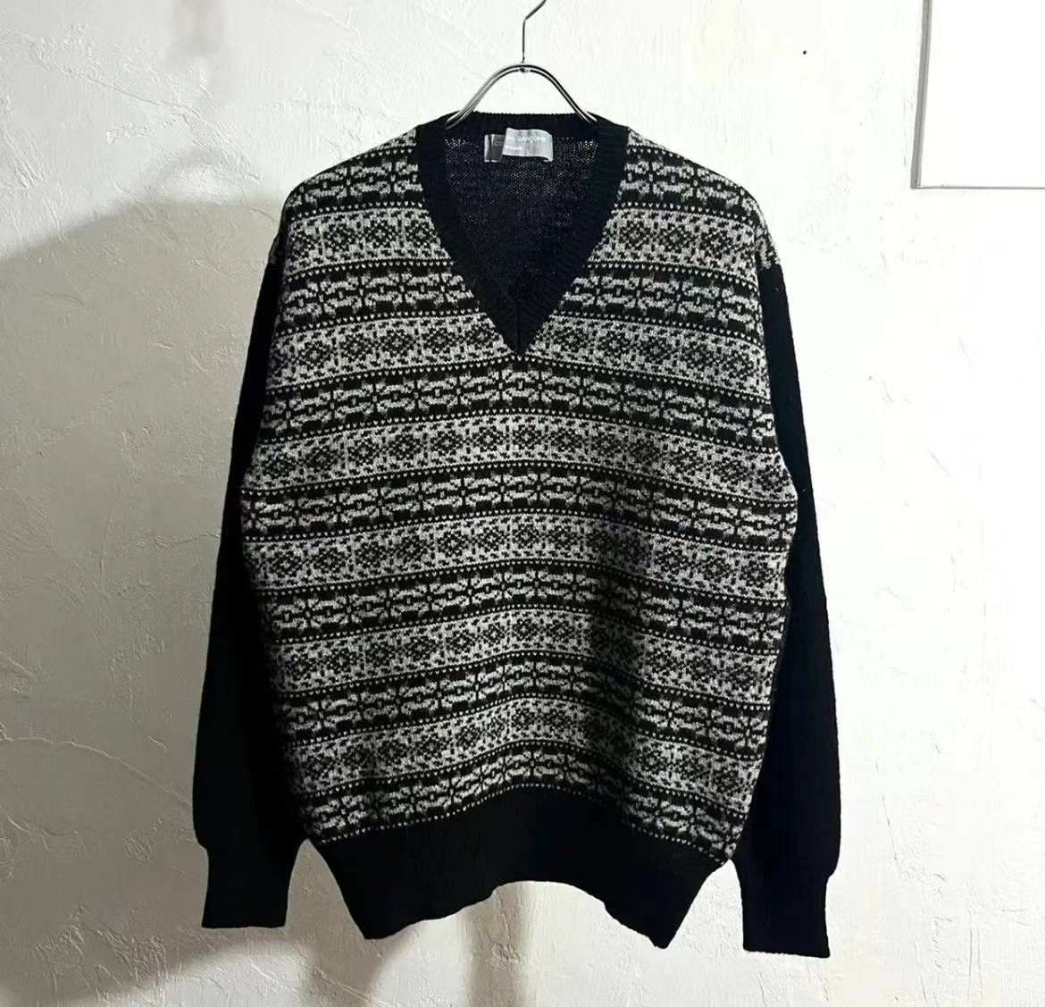 comme des garcons homme 1980s wool knit