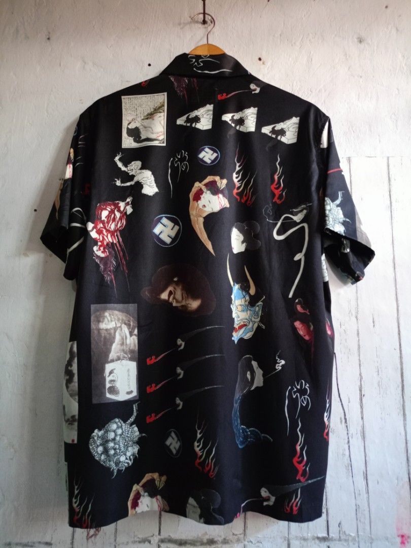 Wacko Maria Wacko Maria Japanese Ghost Hawaian Shirt Black Size US L / EU 52-54 / 3 - 4 Thumbnail