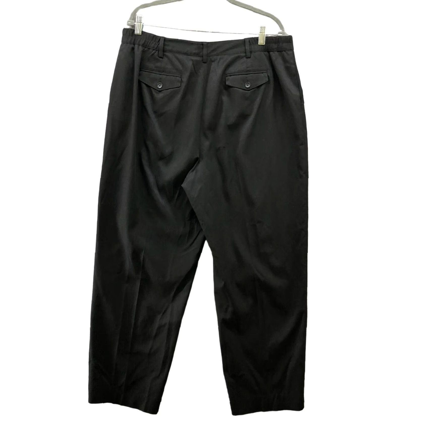 Talbots VINTAGE Talbots Black Dress Pants Womens Size 18 High Rise Straight Flat Front Size 40" / US 18 - 2 Thumbnail