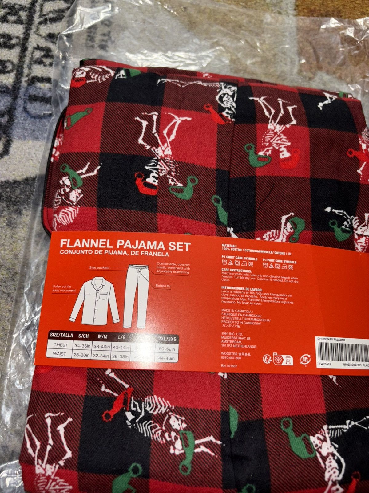 Hanes × Supreme Supreme Hanes Holiday Pajama Set (Top and Bottom) Size US M / EU 48-50 / 2 - 2 Thumbnail