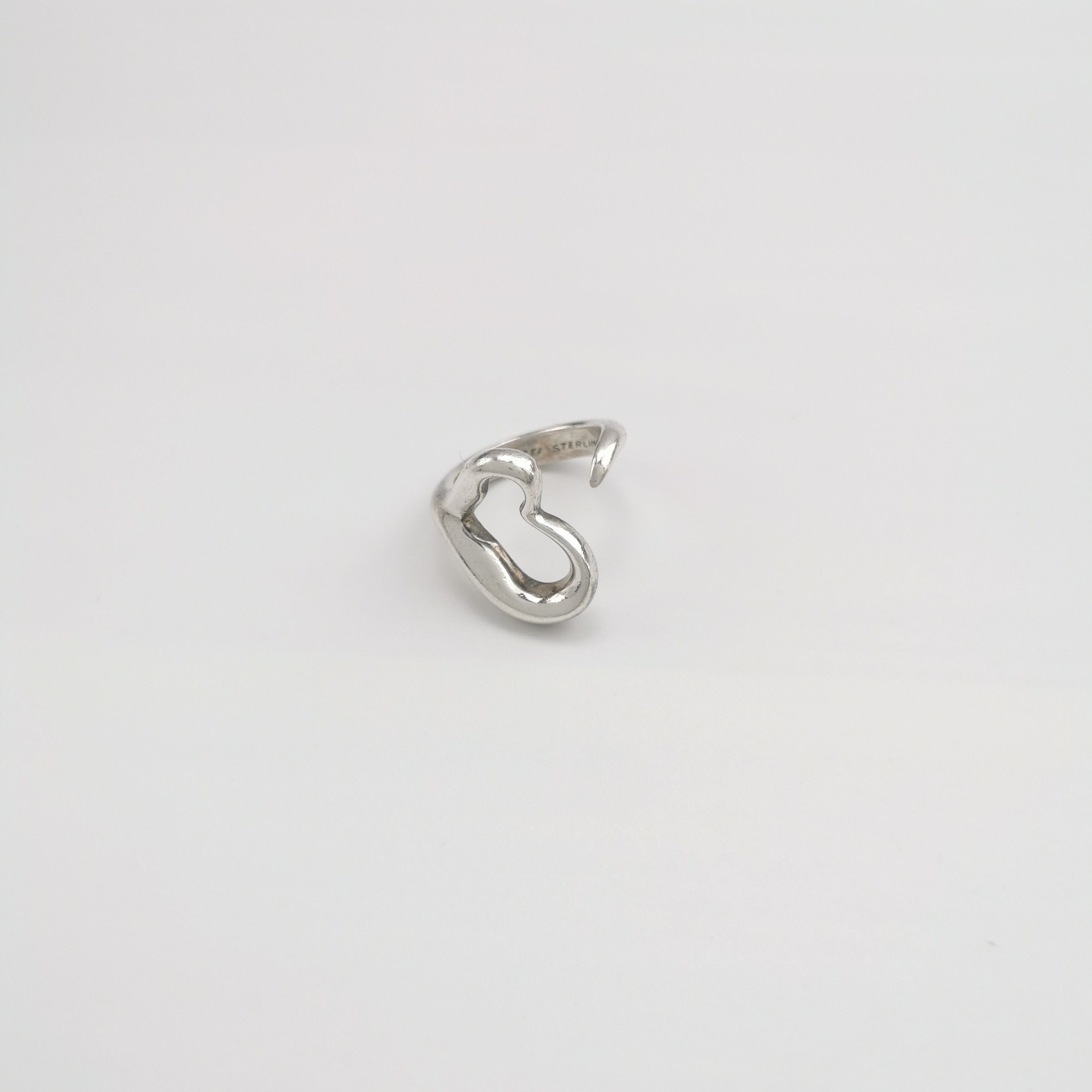 Tiffany & Co. Tiffany & Co. Elsa Peretti S925 Open Heart Ring Size 9 -z25 Size ONE SIZE - 6 Thumbnail