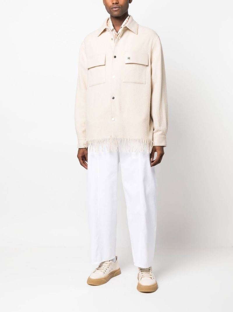 Amiri o1y0525 Solid Color Shirt in Beige Size US S / EU 44-46 / 1 - 4 Thumbnail