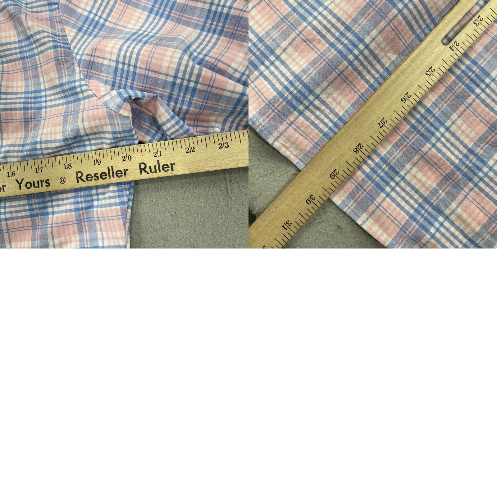 Mizzen+Main Mizzen+Main Shirt Mens M Pink Check Stretch Trim Fit Casual Button-Up Long Sleeve Casual Mens Boardroom Preppy Size US M / EU 48-50 / 2 - 8 Thumbnail