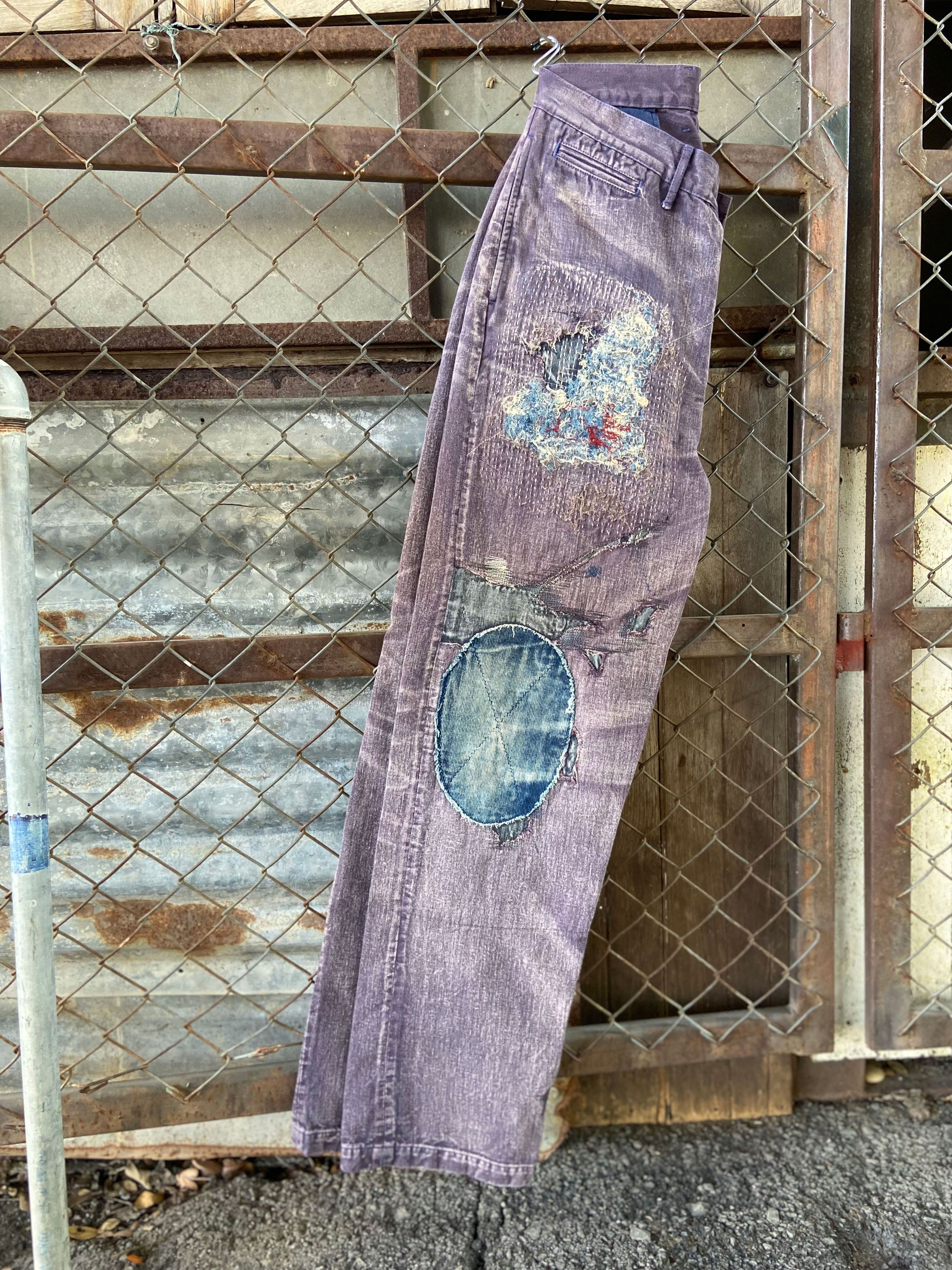 Kapital Rare* Kapital Kountry Boro pants Yagu damages chino Sashiko Size US 31 - 12 Thumbnail