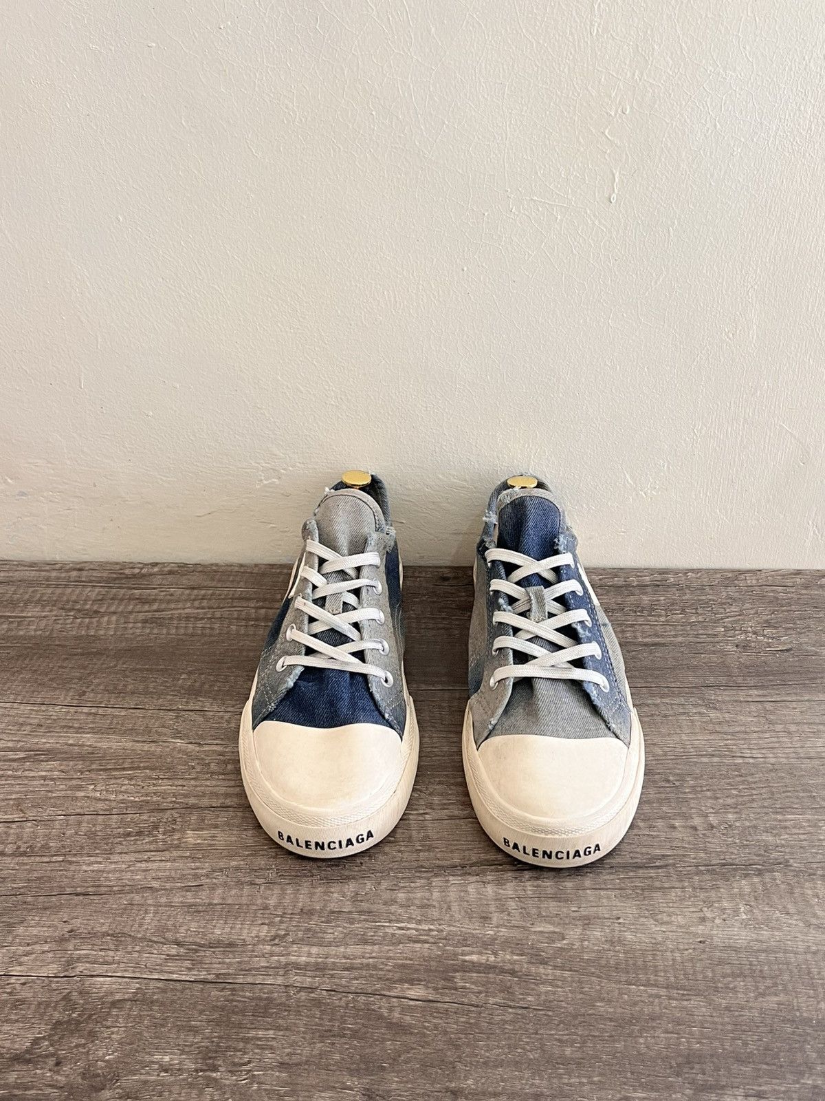 Balenciaga Denim Distressed Sneakers Size US 10 / EU 43 - 8 Thumbnail
