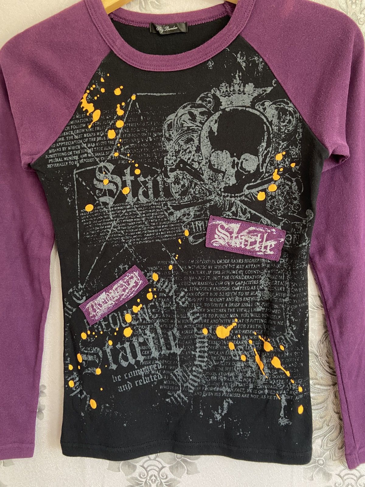 Hysteric Glamour Y2k Sky Bomber Poem Skull HystericGlamour Style Longsleeve Size US M / EU 48-50 / 2 - 2 Thumbnail