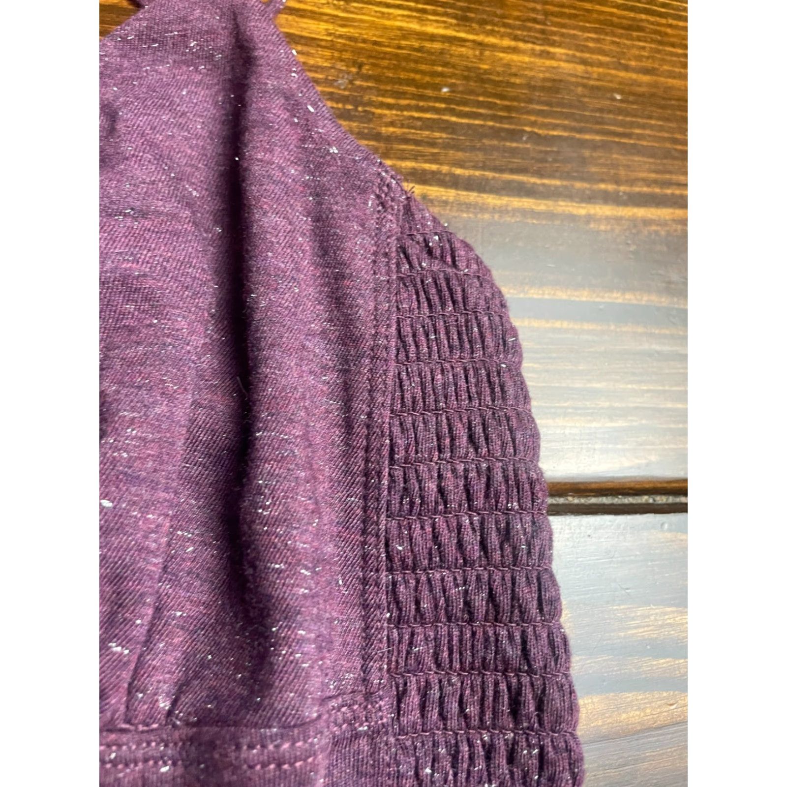 American Eagle Outfitters American Eagle Outfitters Dress Womens Sz M Purple A-Line Metallic Silver Size M / US 6-8 / IT 42-44 - 5 Thumbnail