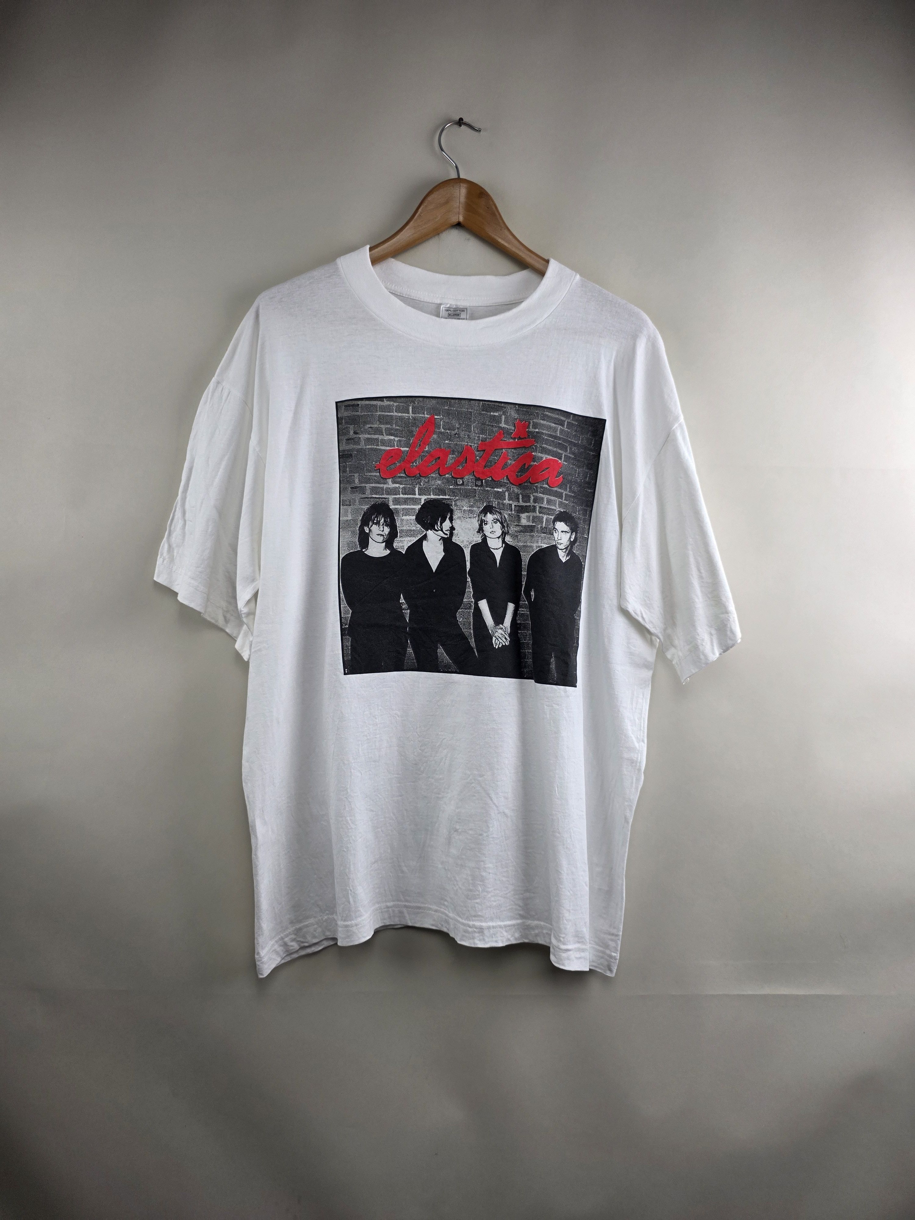 Band Tees 90s Elastica band tee britpop vintage t shirt XL 23" 29" Size US XL / EU 56 / 4 - 7 Thumbnail