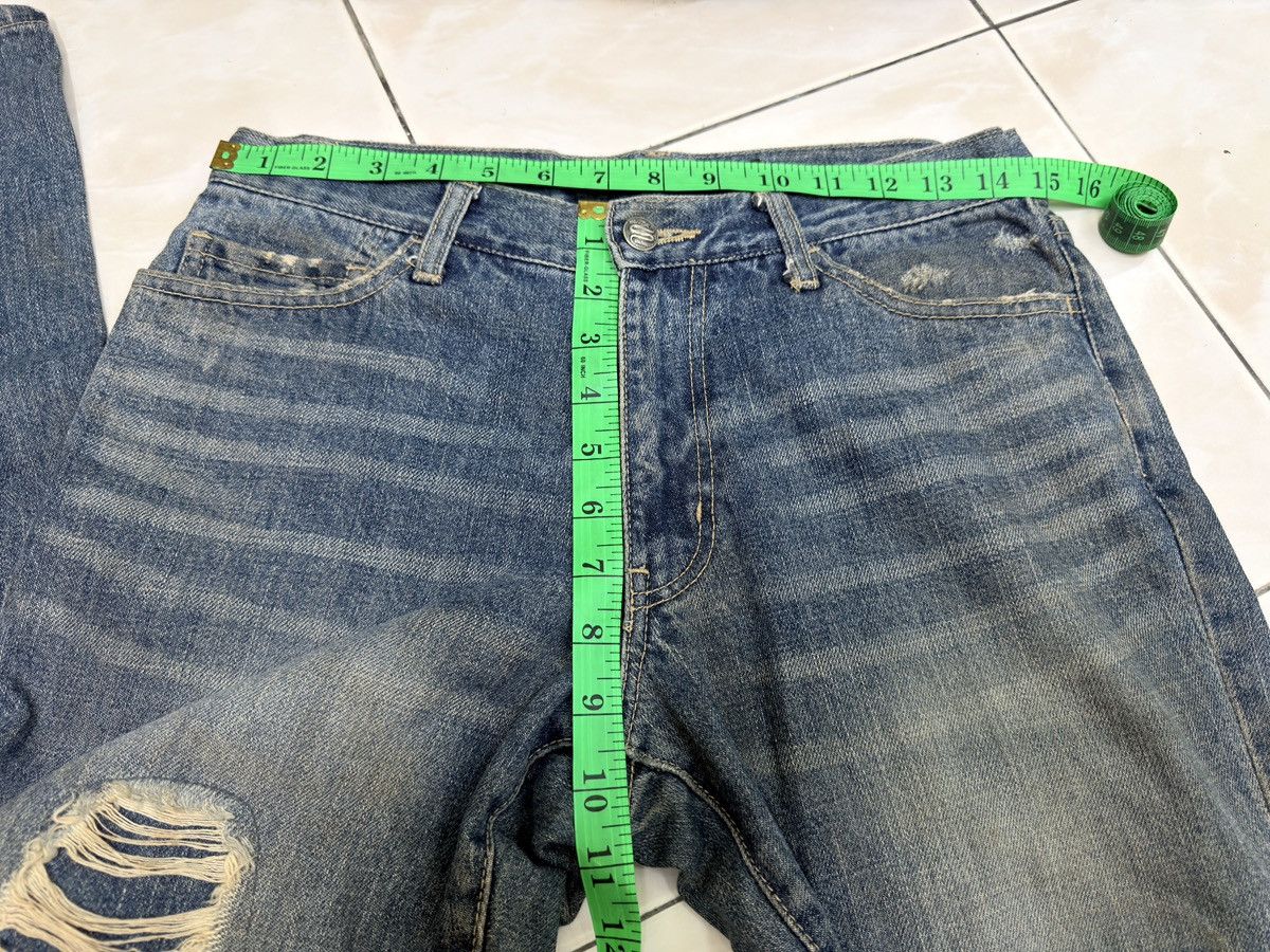 Schlussel Schlussel Distressed Snake Patch Y2K Grunge Denim Jeans Size US 29 - 17 Thumbnail