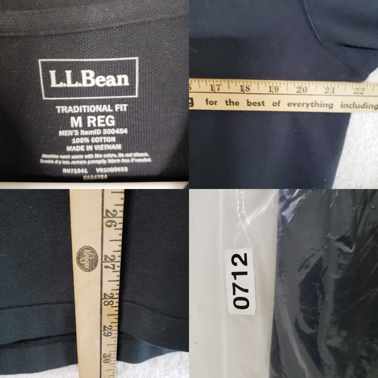 Vintage L.L. Bean Polo Shirt Black Regular Fit Short Sleeve Collared 100% Cotton Mens M Size US M / EU 48-50 / 2 - 8 Thumbnail