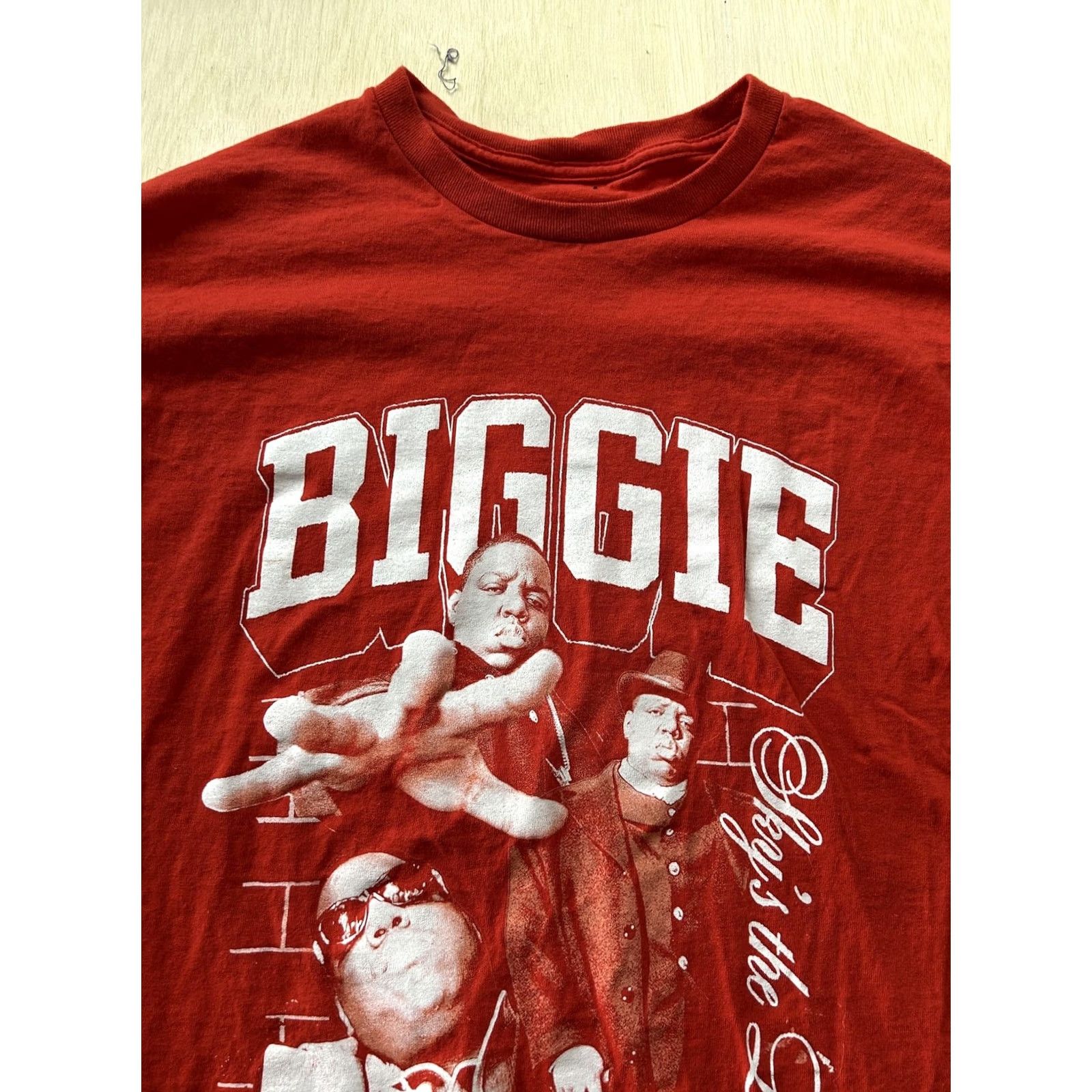 Vintage VINTAGE The Notorious B.I.G. Biggie Shirt Mens XL Red Sky's the Limit Brooklyn Hip Hop Shirt Size US XL / EU 56 / 4 - 2 Thumbnail