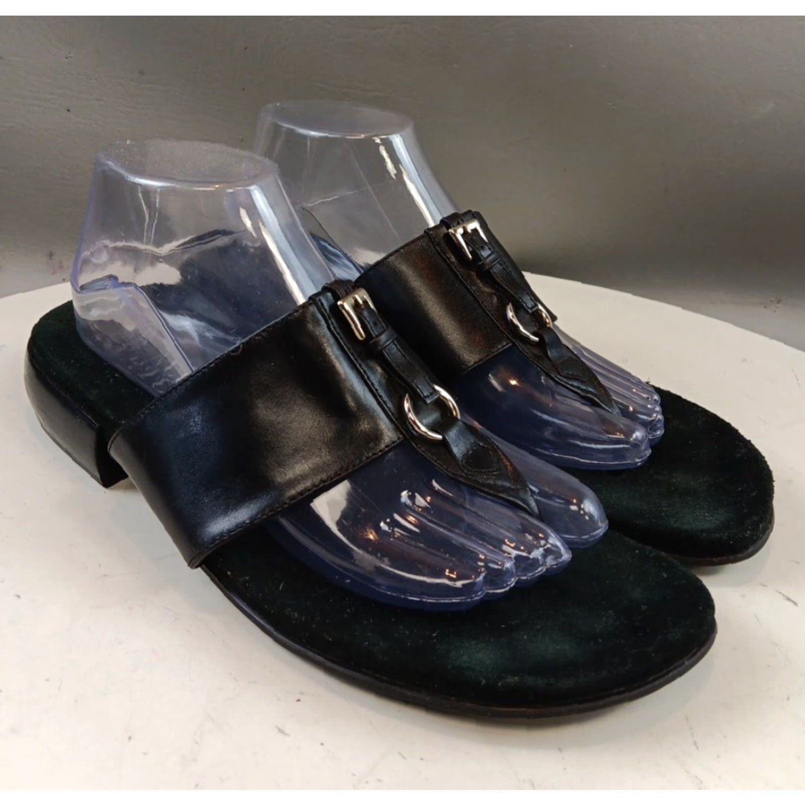 Franco Sarto Franco Sarto Sandal Women Flip Flop Leather Brown 6 Summer Casual Womens Shoes Size US 6 / IT 36 - 2 Thumbnail