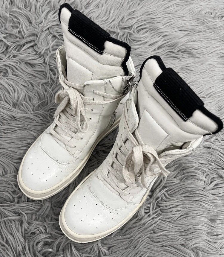 Rick Owens Rick owens milk white inverted triangle boots | Grailed