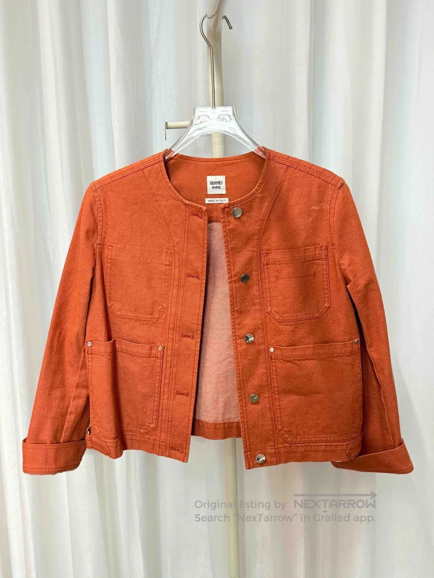 Hermes hermes orange short denim jacket size 38. Size US M / EU 48-50 / 2 - 1 Thumbnail