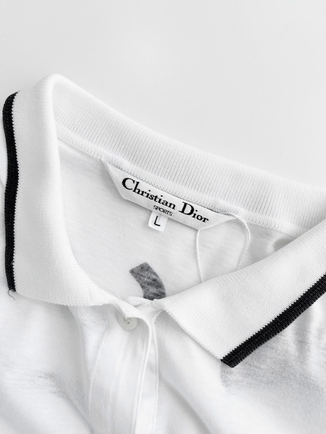 Christian Dior Monsieur × Dior Vintage 90s Christian Dior Sport CD Big Logo L/S Polo Size US L / EU 52-54 / 3 - 5 Thumbnail