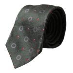 Dolce & Gabbana Dark Gray 100% Silk Fantasy Adjustable Men Men's Tie Size ONE SIZE - 1 Thumbnail