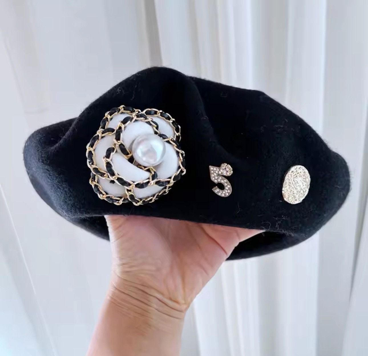 Pokemon Brand Flower Wool Beret Winter Hat Size ONE SIZE - 1 Thumbnail