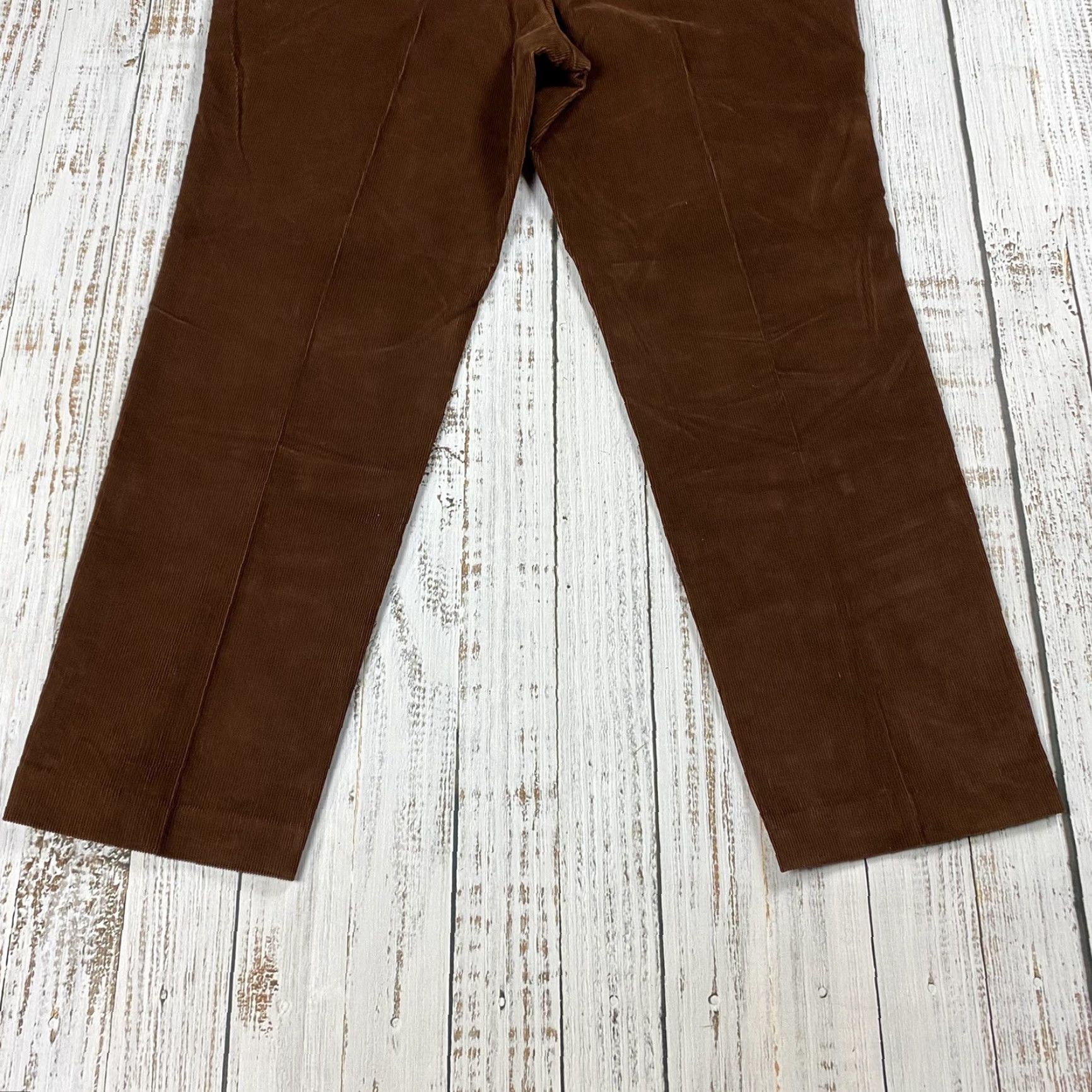 Ralph Lauren LAUREN RALPH LAUREN Classic Fit Chino Pants 38x30 Dark Brown Rust Corduroy Mens Size US 38 / EU 54 - 8 Thumbnail