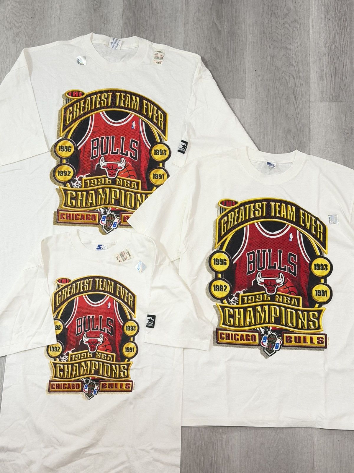 Starter Vintage Deadstock Chicago Bulls 1996 NBA Champs Bundle Size US XXL / EU 58 / 5 - 2 Thumbnail