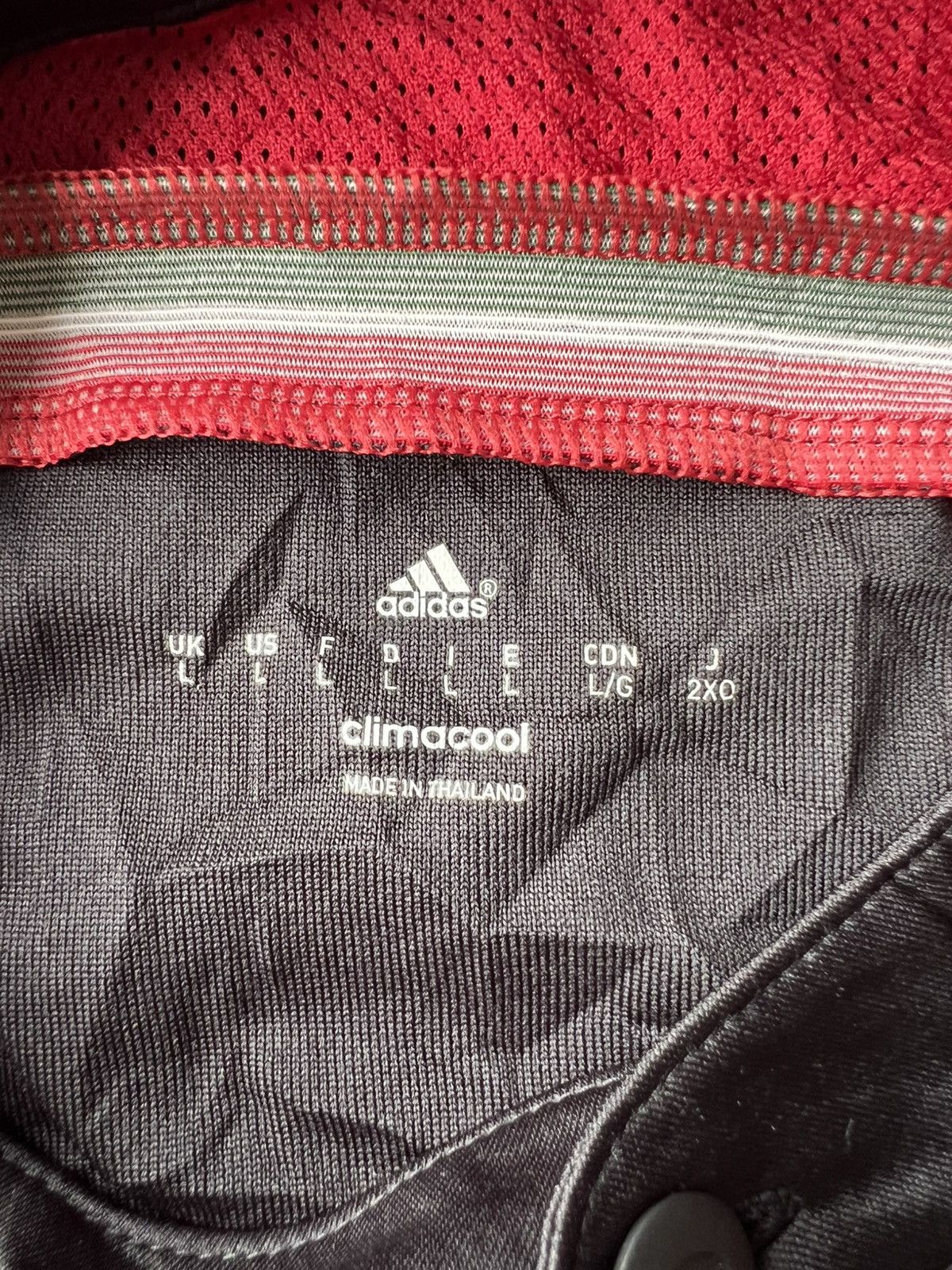 Adidas ORIGINAL 2014-15 Adidas AC Milan Large Home Jersey UCL Size US L / EU 52-54 / 3 - 4 Thumbnail