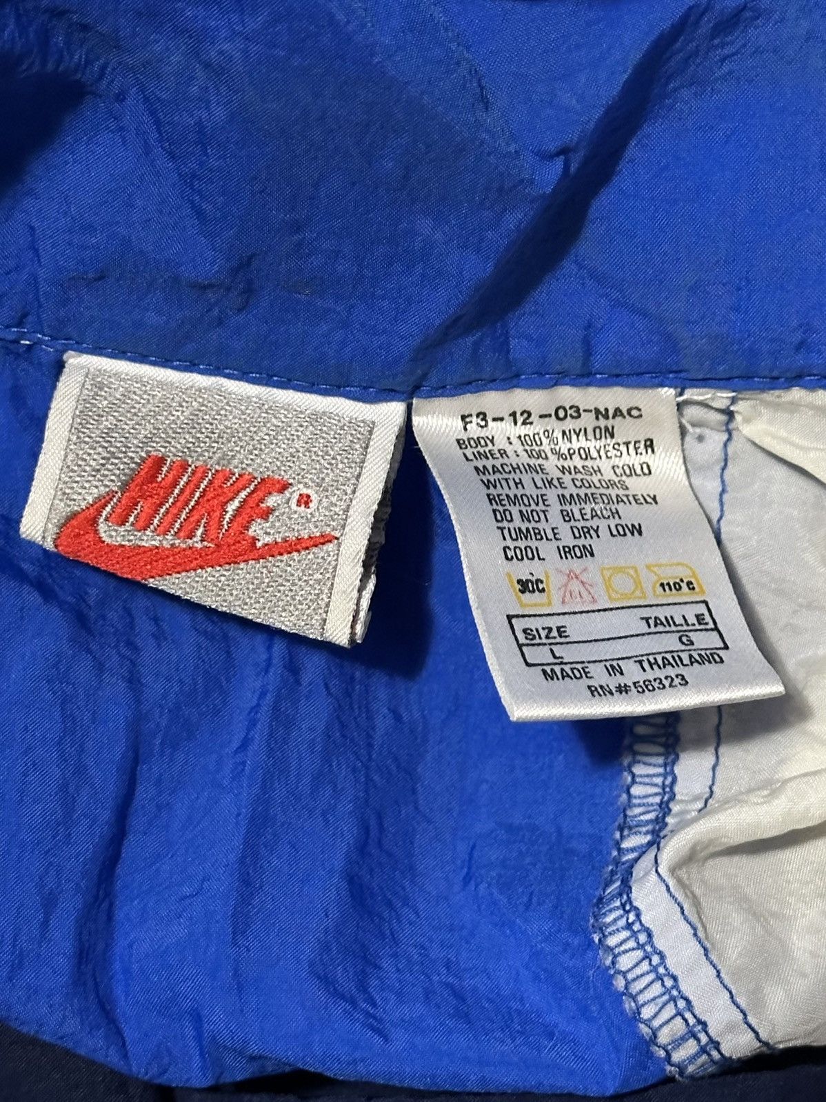 Nike Nike Logo Full Zip Windbreaker Jacket Size US L / EU 52-54 / 3 - 11 Thumbnail