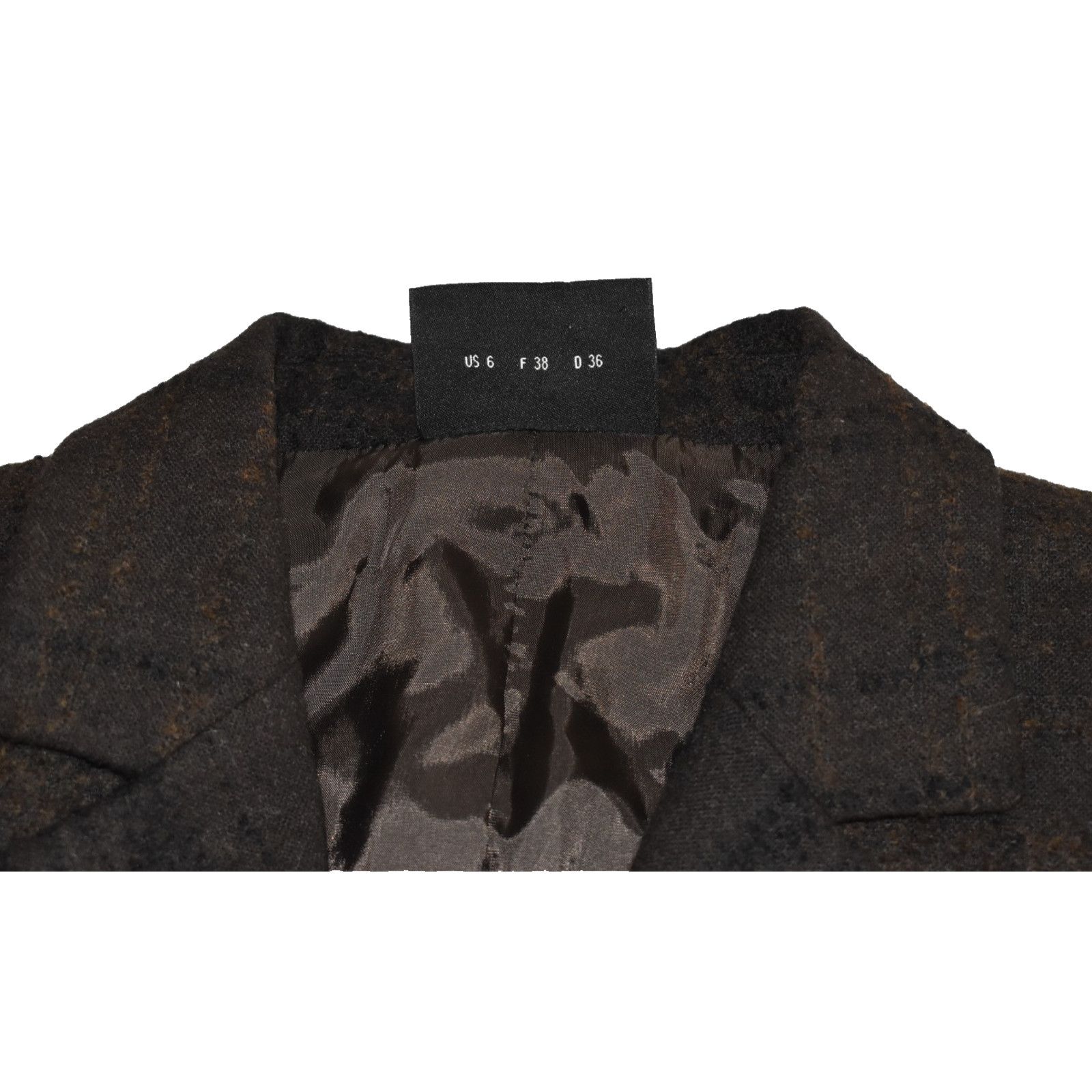 Akris AKRIS Brown Wool Check Pattern Four Button Jacket Size US 6 Size M / US 6-8 / IT 42-44 - 5 Thumbnail