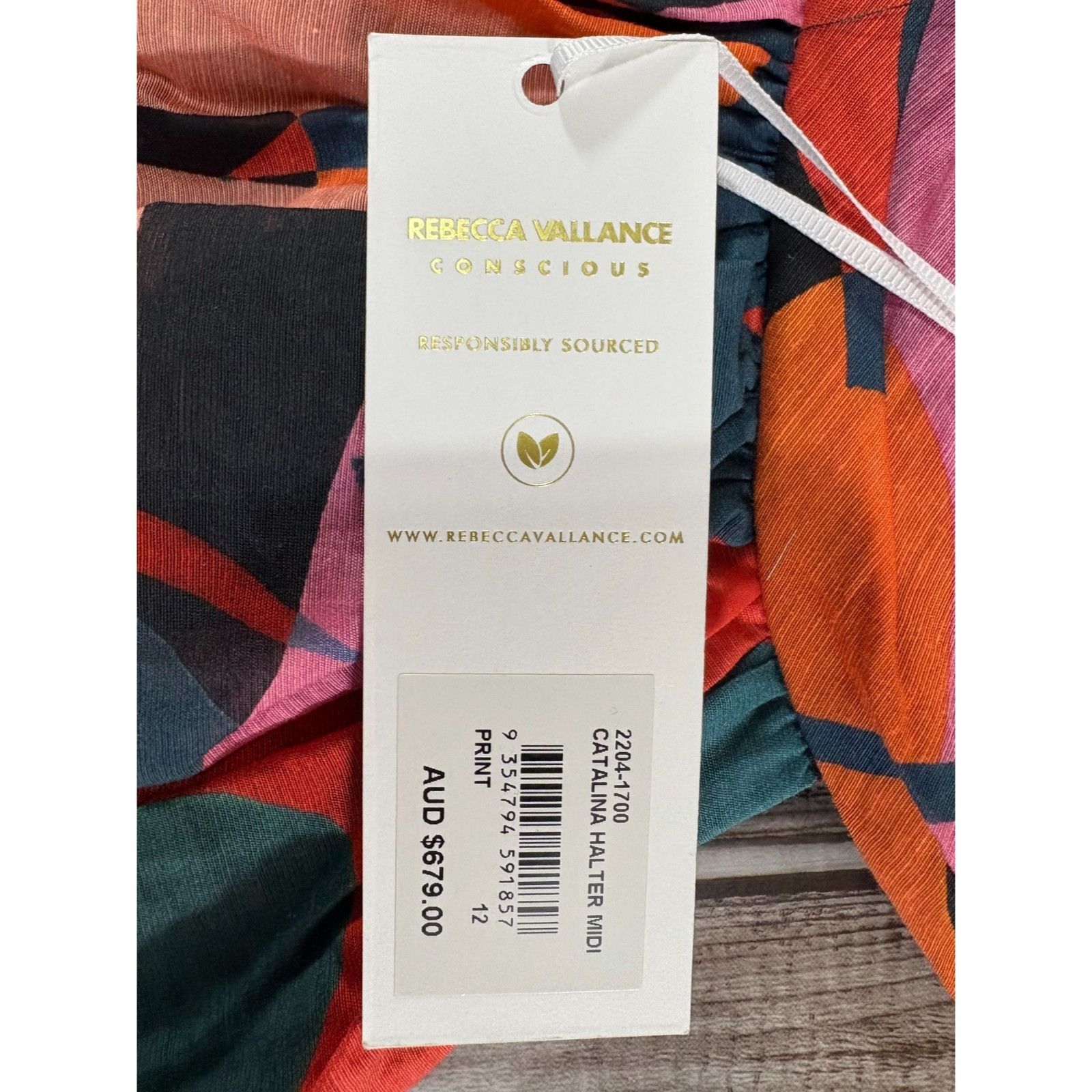 Other Rebecca Vallance Catalina Halter Neck Midi Dress sz 12 multi Size L / US 10 / IT 46 - 3 Thumbnail