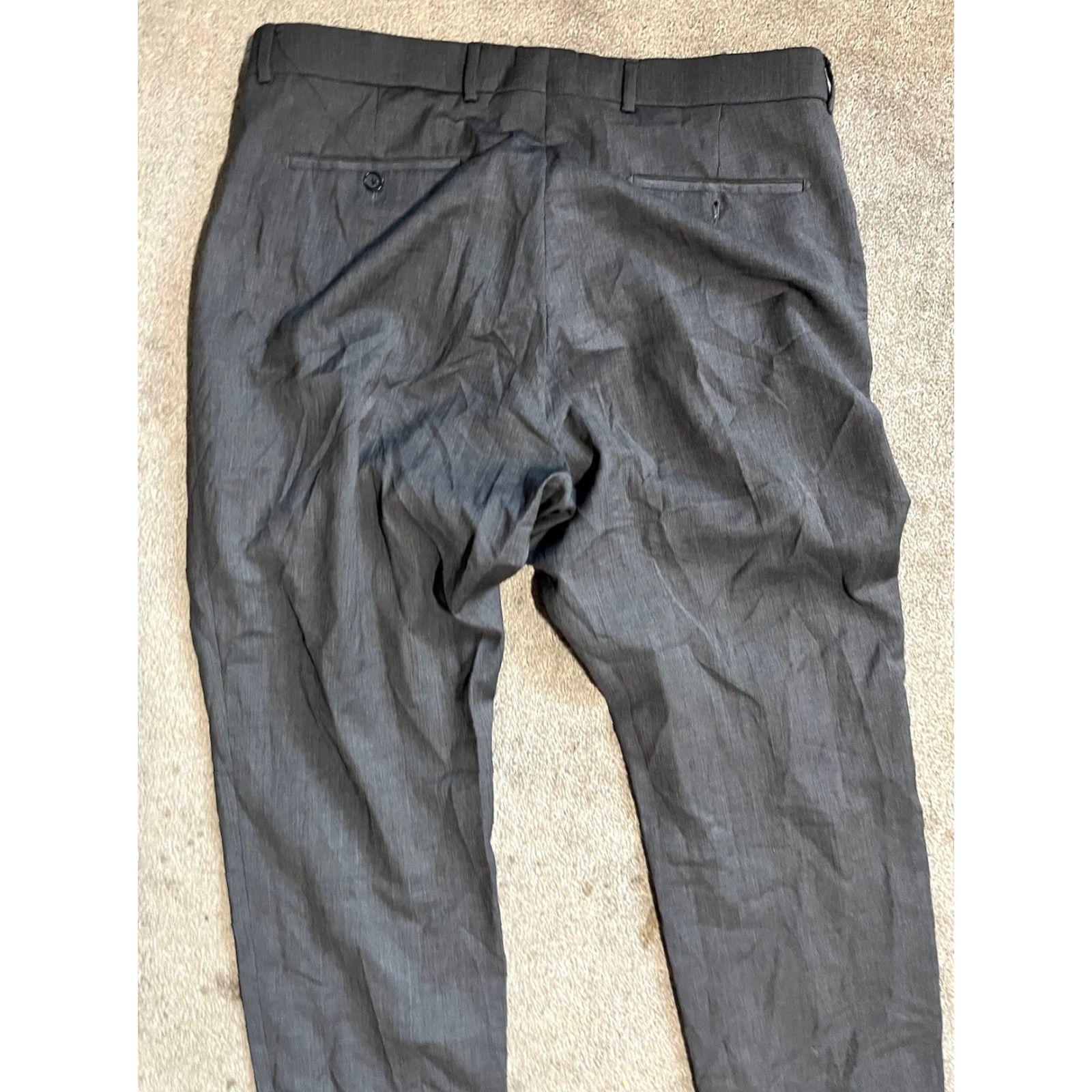 Bloomingdale's Bloomingdale's Men's Pants Wool Dress Pants Tailored Gray 38x30 Regular Inseam 30 Waist 38 Size 38 Mens Brand Bloomingdale's Size US 38 / EU 54 - 4 Thumbnail