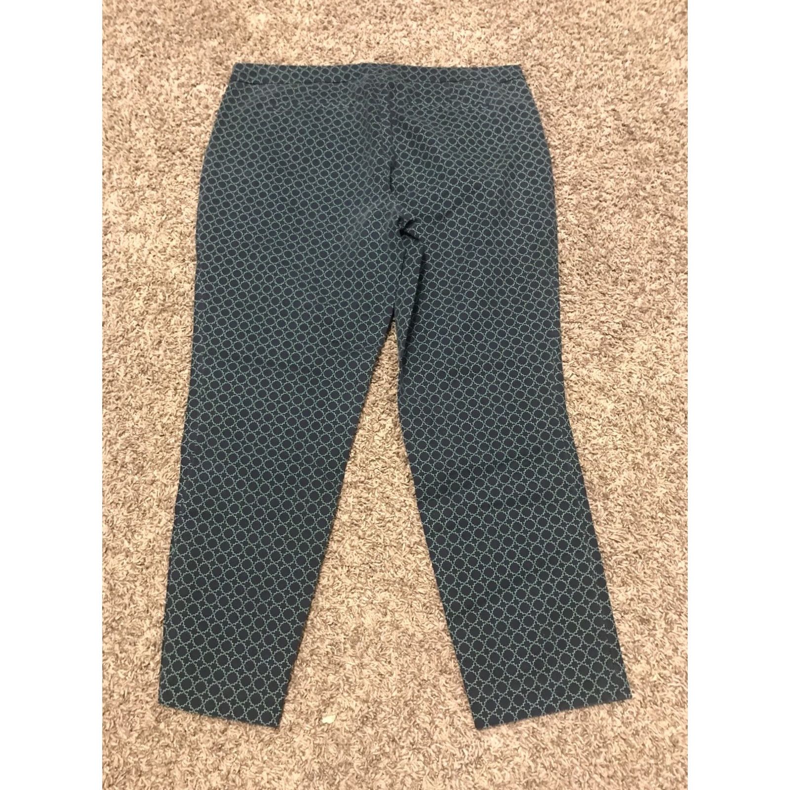 J Brand Kenar Pants Womens 12 Brand Woman Size Navy Green Casual B14 Size 34" / US 12 / IT 48 - 3 Thumbnail