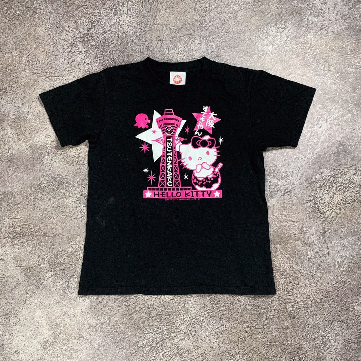 Vintage Vintage Y2K Hello Kitty Graphic Tee Pink Black Rave Washed S Size S / US 4 / IT 40 - 1 Thumbnail