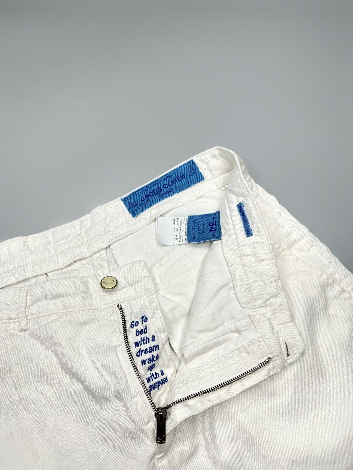 Jacob Cohen Jacob Cohen Luxury Linen Short White Size US 34 / EU 50 - 7 Thumbnail