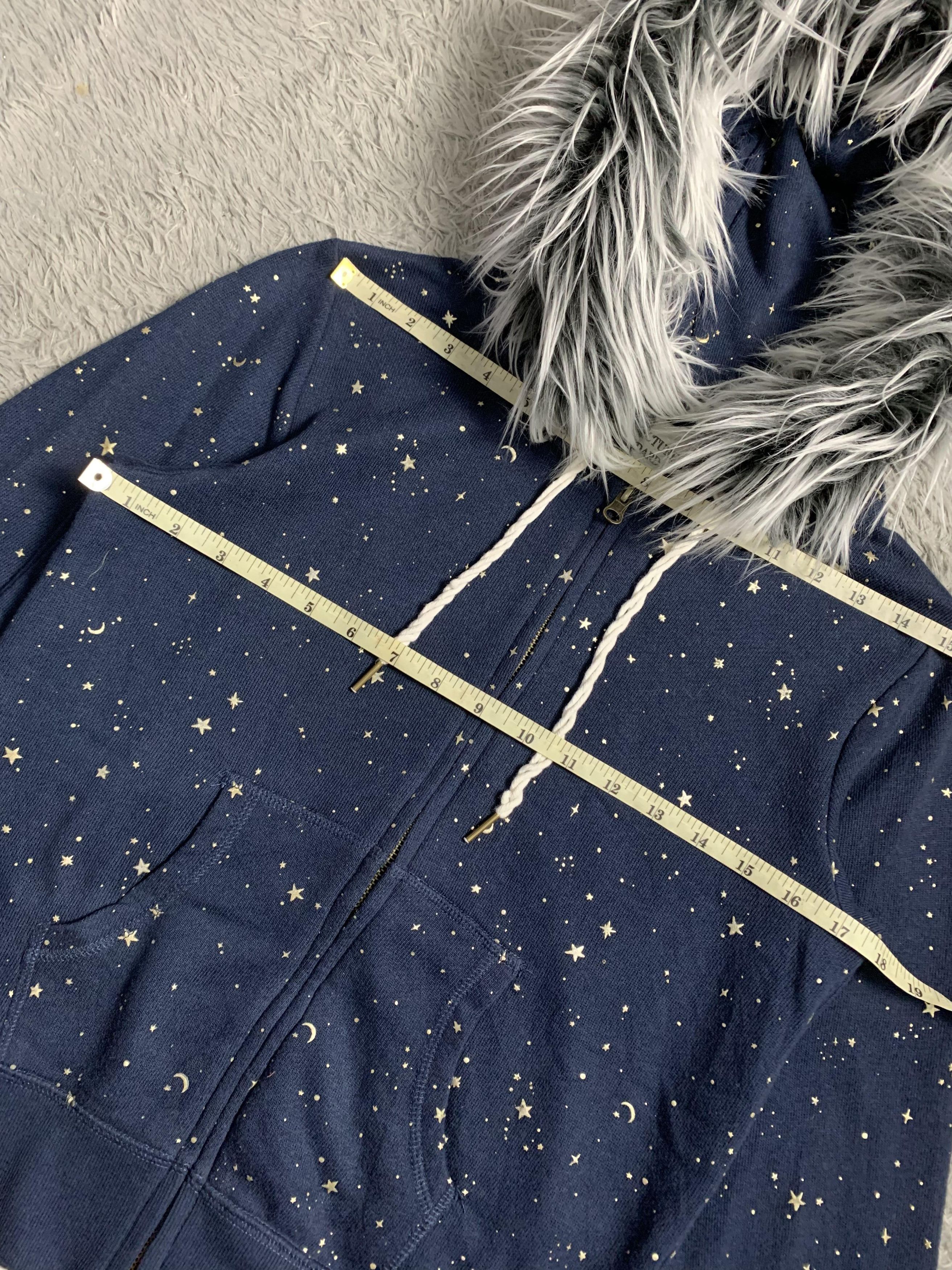 Japanese Brand Japan Brand Tip Top Night Sky Moon Stars fur Hoodie Size US M / EU 48-50 / 2 - 7 Thumbnail