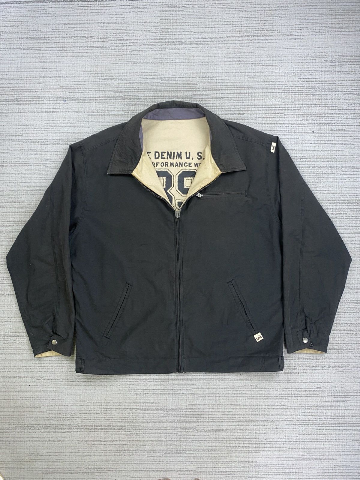 Japanese Brand × Lee × Vintage Vintage 90s LEE DENIM USA Reversible Jacket Size US XL / EU 56 / 4 - 11 Thumbnail