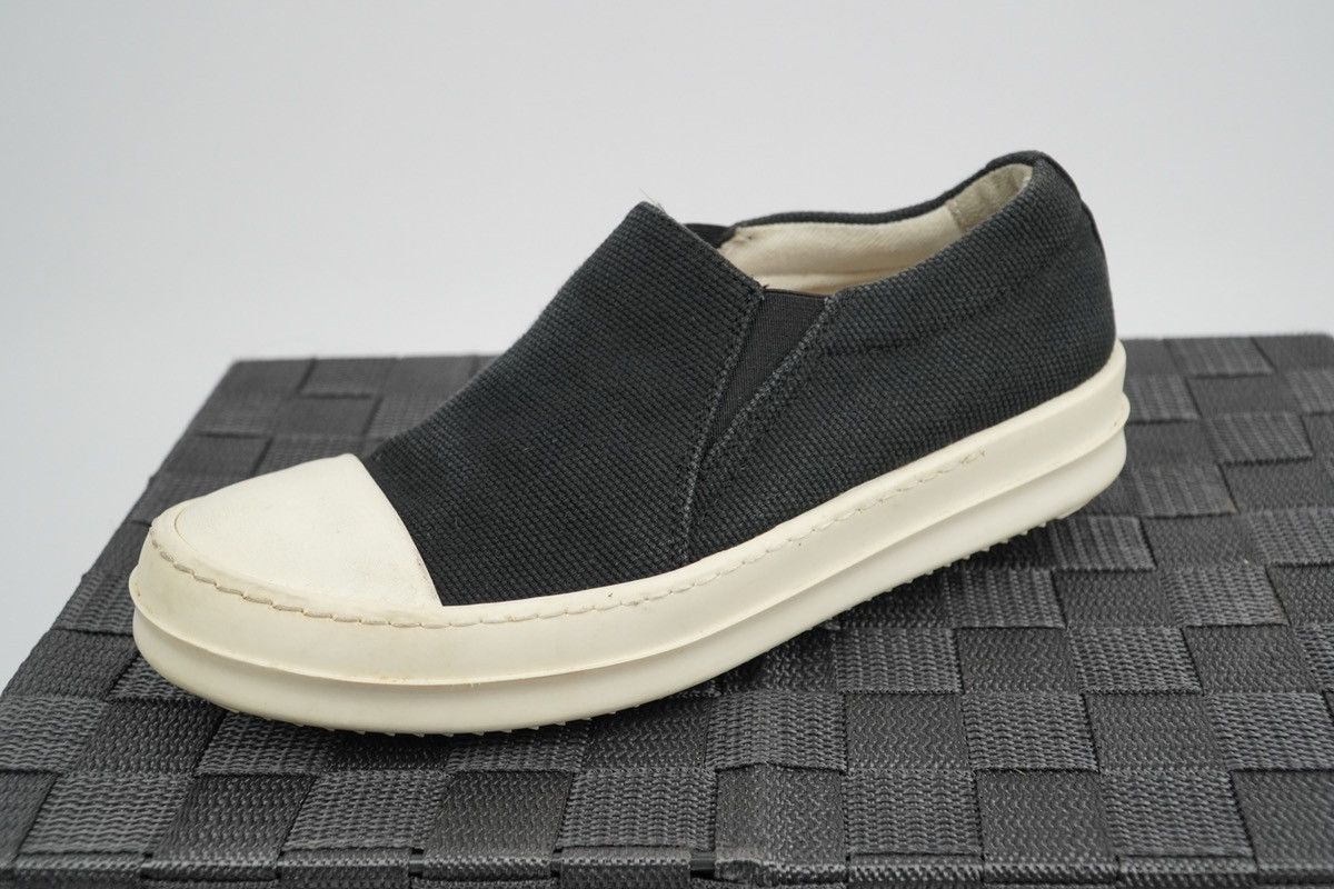 Rick Owens × Rick Owens Drkshdw Rick Owens Drkshdw - Canvass Boat Slip on - Black Size US 5.5 / IT 35.5 - 4 Thumbnail