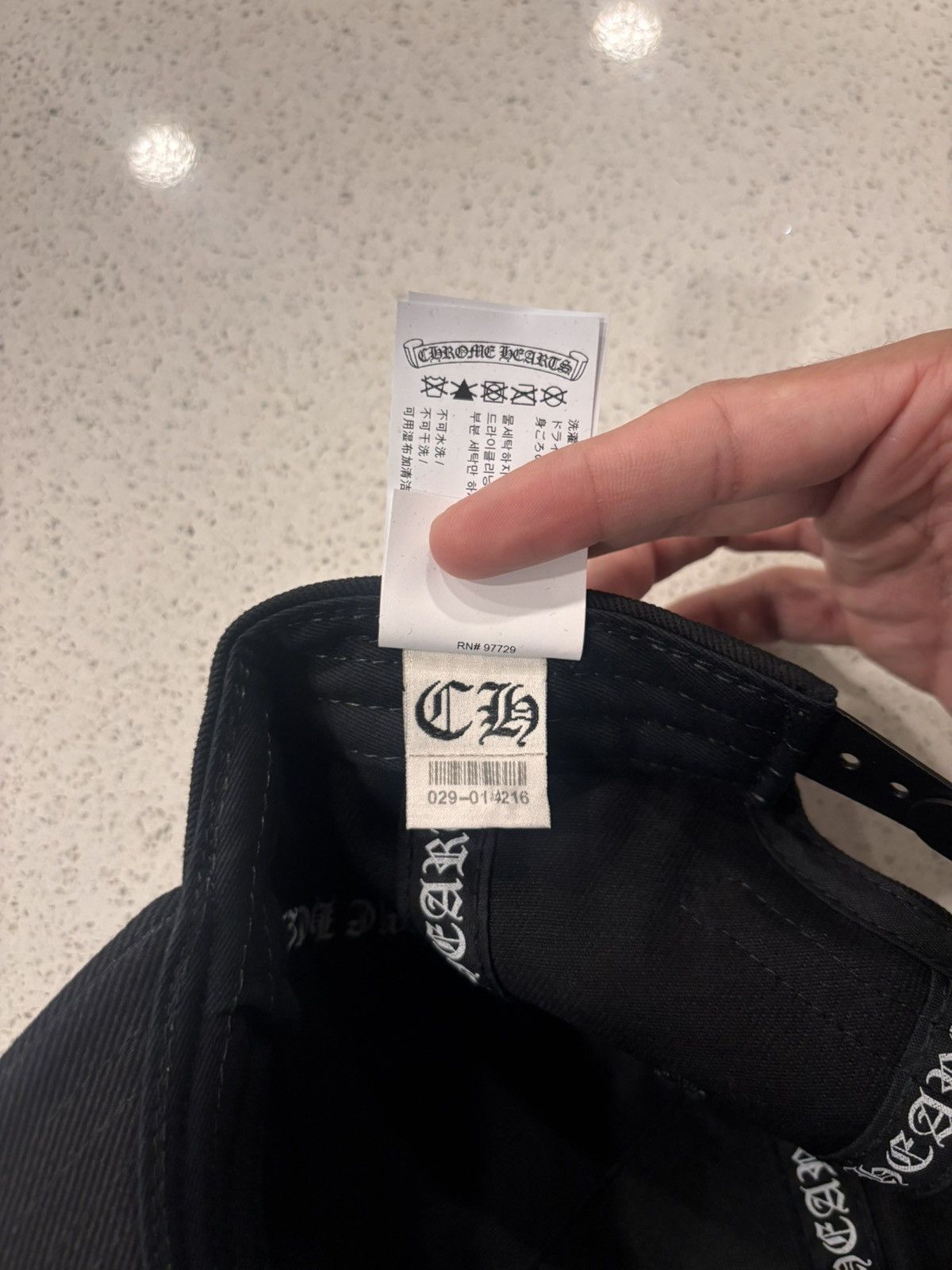 Chrome Hearts Chrome Hearts Vertical Logo Hat Size ONE SIZE - 3 Thumbnail