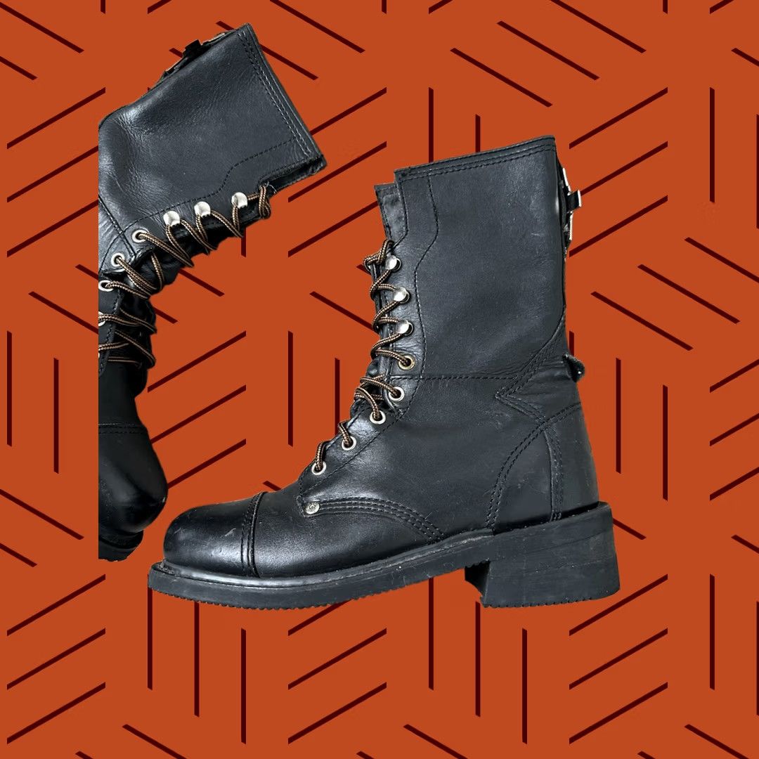 Harley Davidson × Vintage Flame biker boots 9.5 | Grailed display picture 1