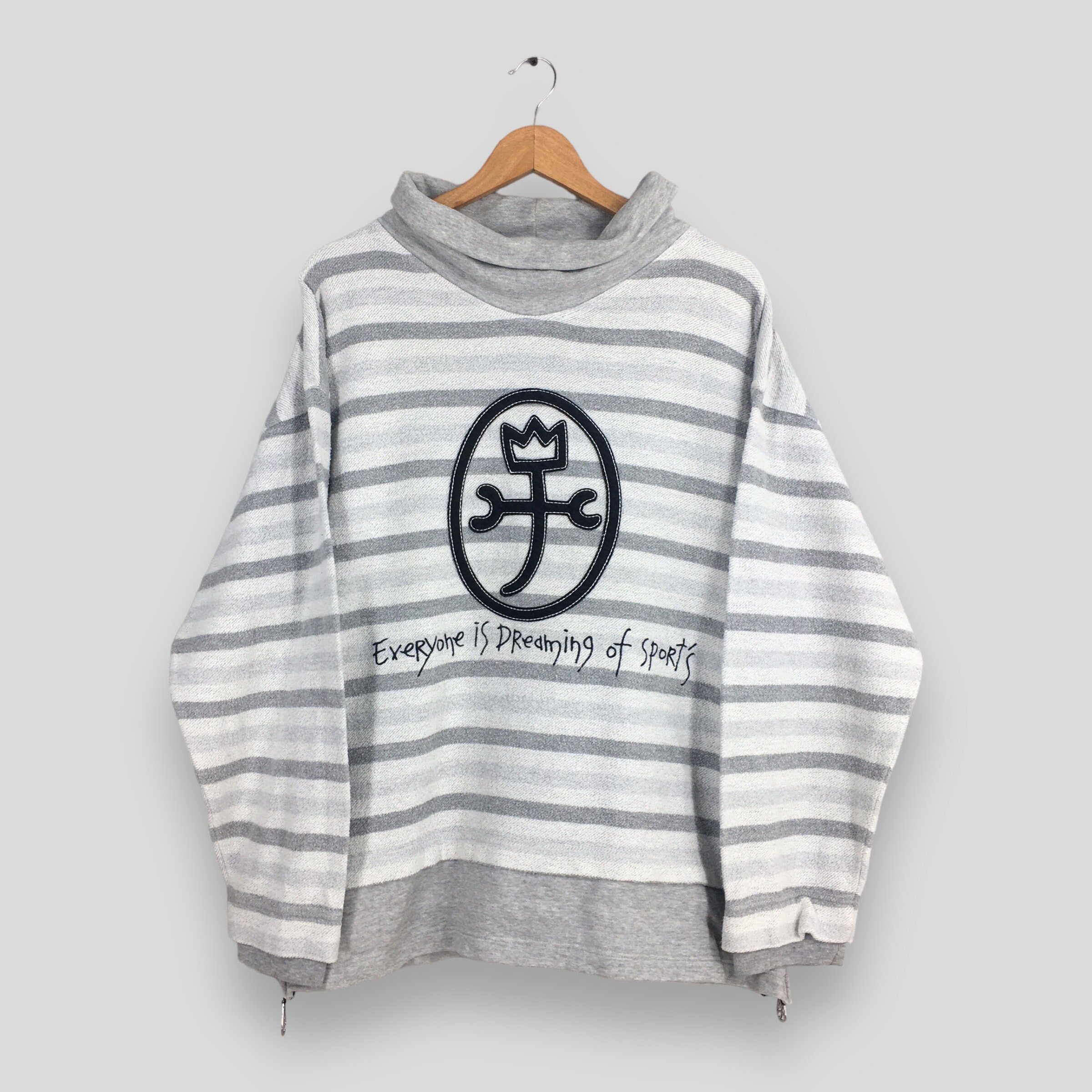 Vintage Jc De Castelbajac Sports Striped Sweatshirt XLarge