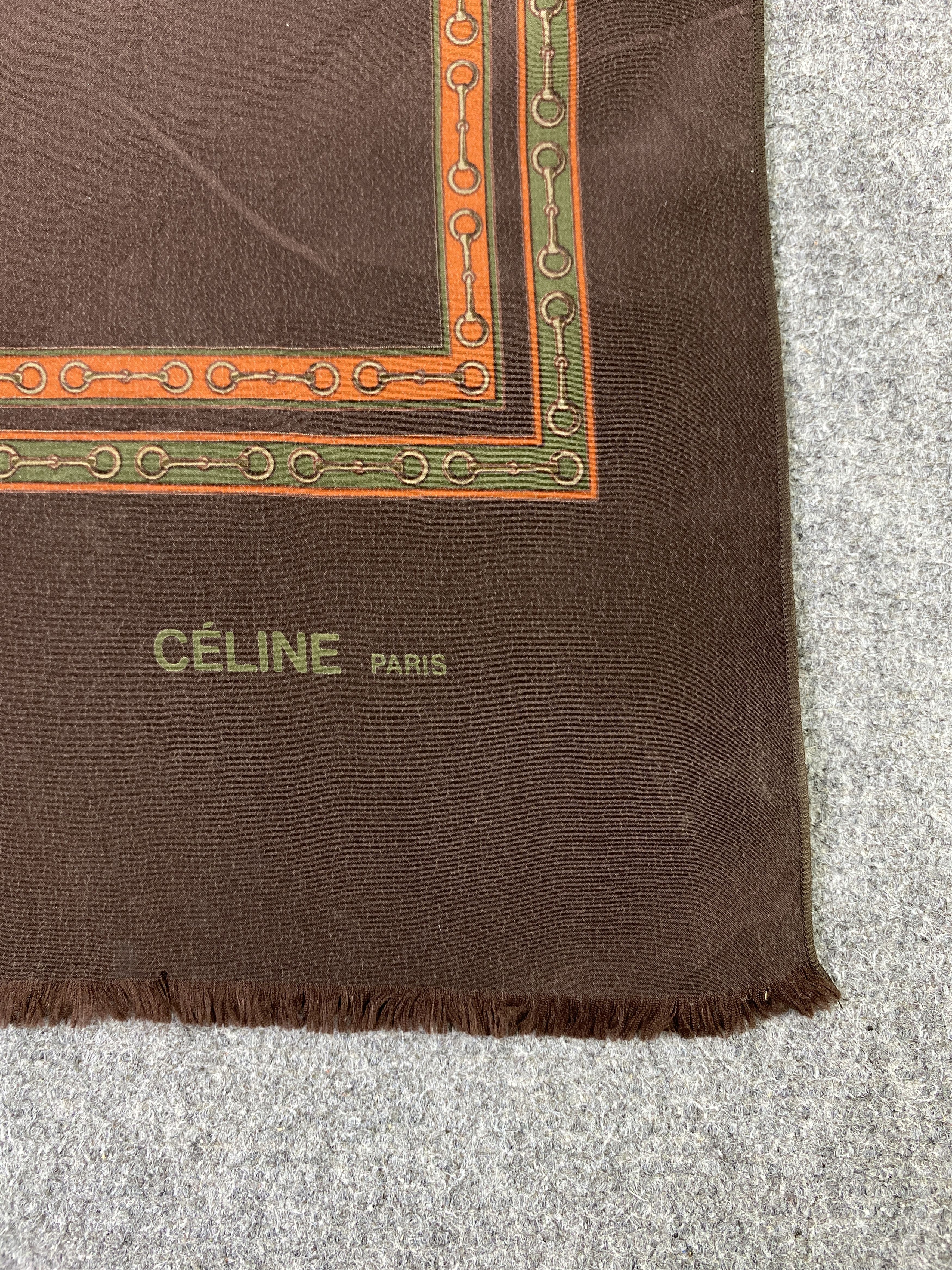 Celine Vintage Celine Paris Silk Scarf / Silk Shawl SN0268 Size ONE SIZE - 7 Thumbnail