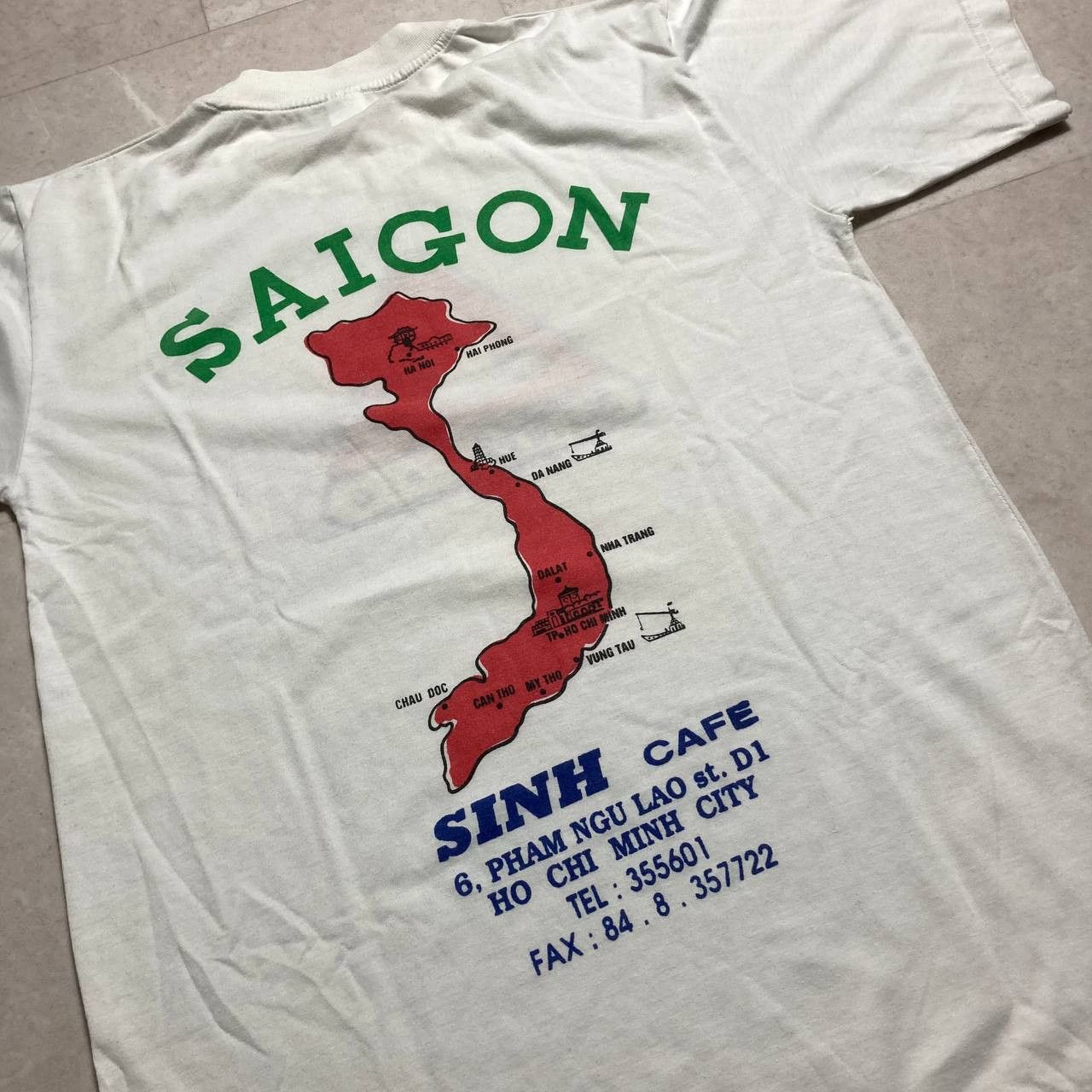 Vintage Vintage Sinh Cafe Saigon Vietnam Tee Size US M / EU 48-50 / 2 - 7 Thumbnail