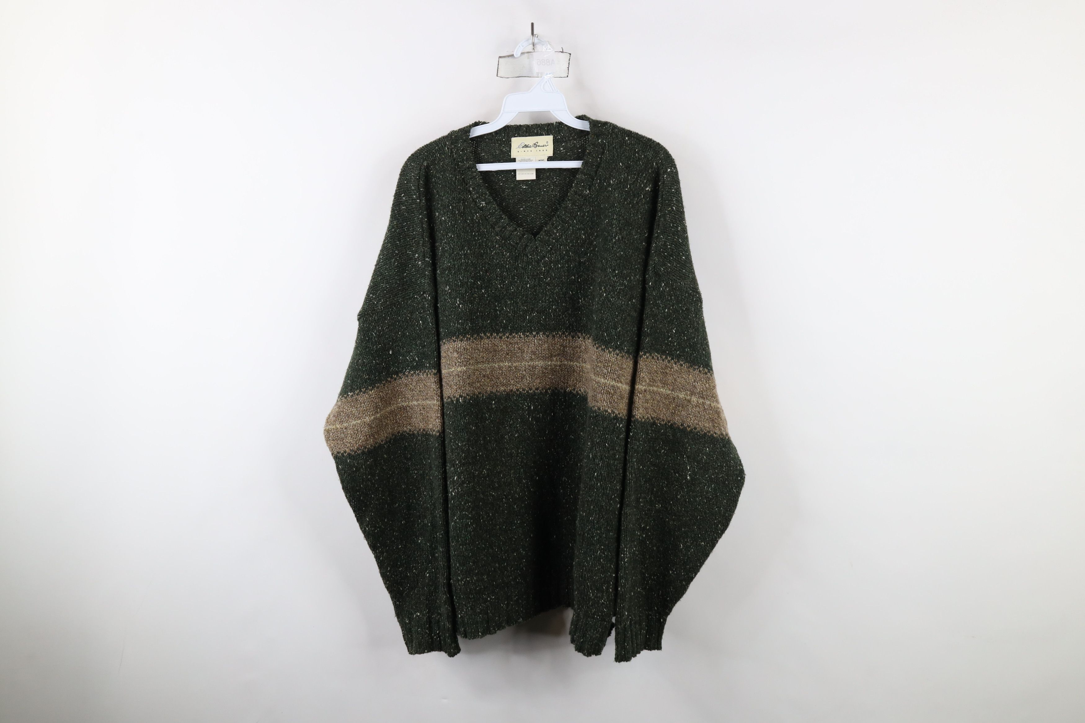 Vintage 90s Eddie Bauer Fleck Wool Blend Knit Sweater USA