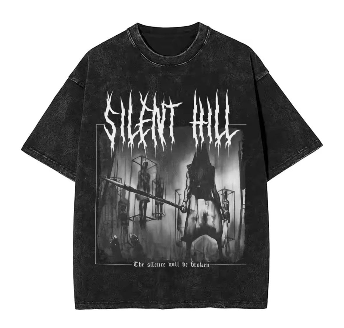 Japanese Brand Street Vintage Scary Silent Hill Game Print Washed T-Shirt Size US S / EU 44-46 / 1 - 1 Thumbnail