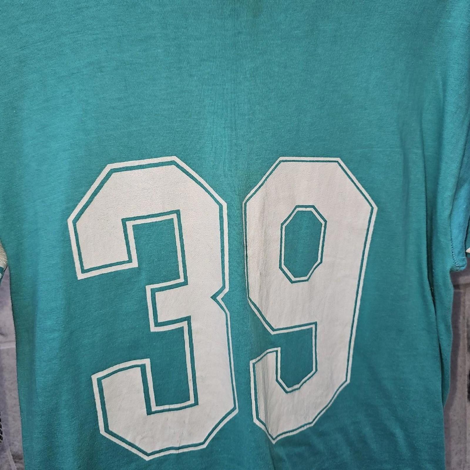 Other Men's Larry Csonka Miami Dolphins Vintage #39 Ringer Tee Size US M / EU 48-50 / 2 - 2 Thumbnail