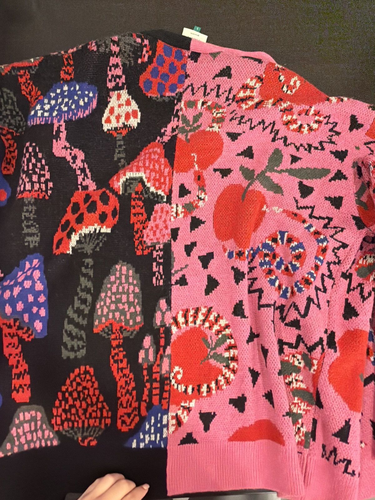 Farm Rio Farm Rio Mixed Snake Mushroom Cardigan Size L / US 10 / IT 46 - 2 Thumbnail