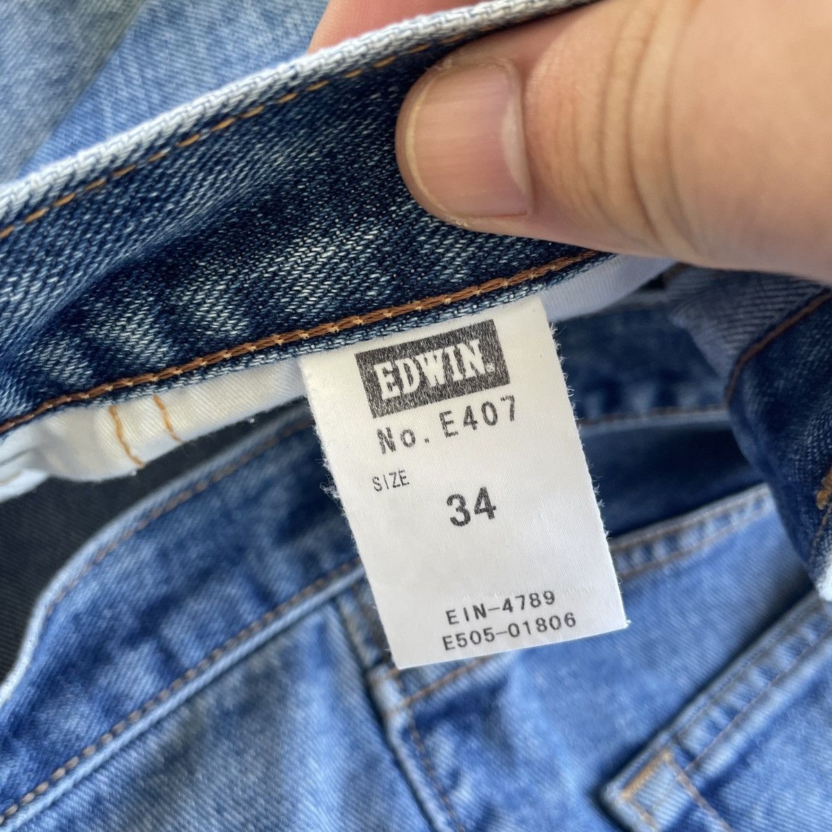 Edwin Vintage Edwin Japan Loose Fit Tapered Leg Jeans Pants Denim Size US 34 / EU 50 - 7 Thumbnail