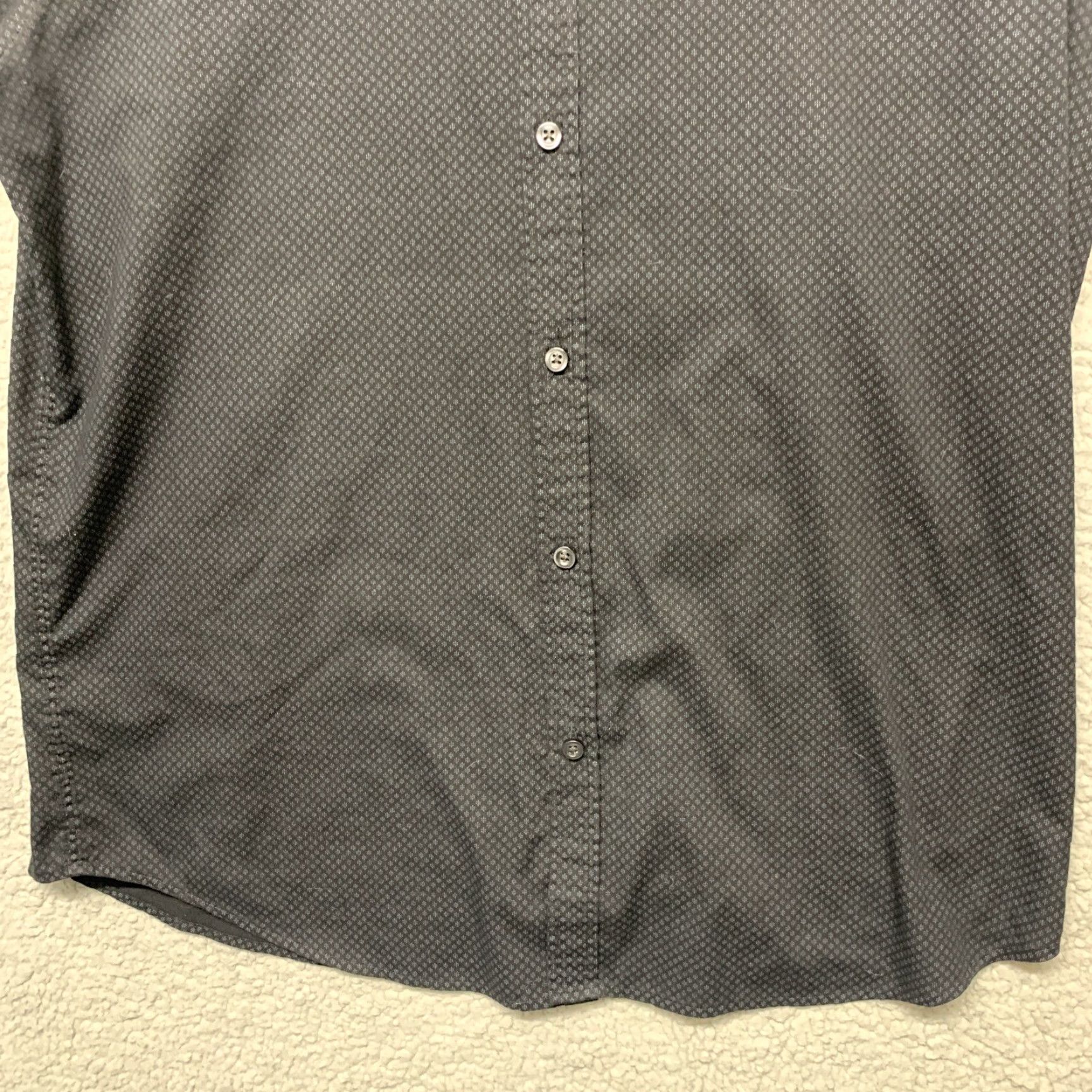 London Fog London Fog Button Up Shirt Mens XL Black Floral Long Sleeve Size XL Size US XL / EU 56 / 4 - 3 Thumbnail