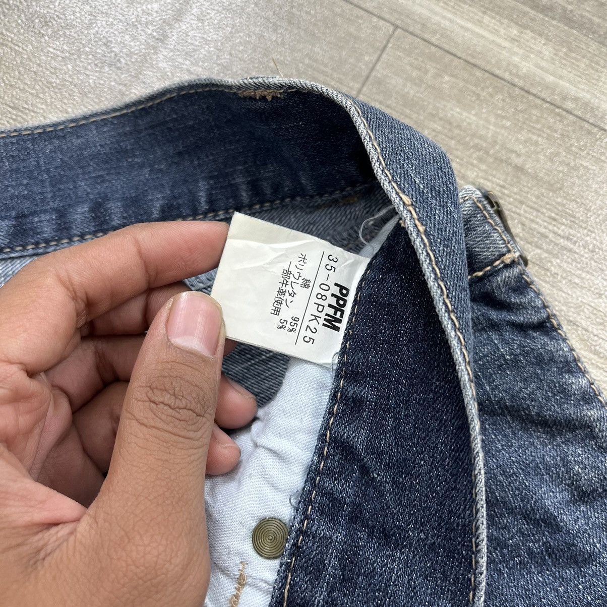 If Six Was Nine × Japanese Brand × PPFM Vintage PPFM Double Waist Hybird Flowers Jeans Size US 30 / EU 46 - 10 Thumbnail