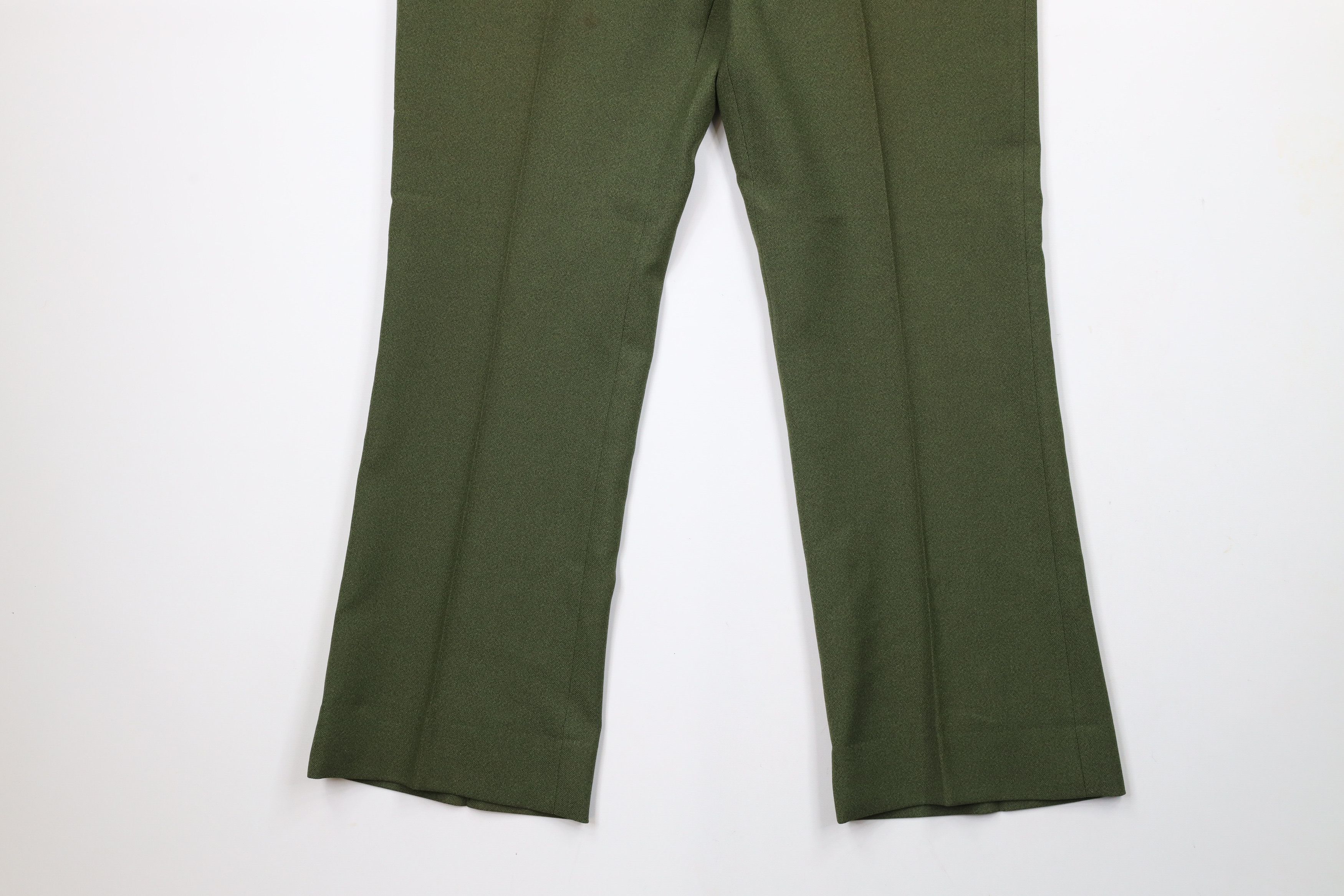 Vintage Vintage 70s Streetwear Wide Leg Chino Pants Avocado USA Size US 36 / EU 52 - 4 Thumbnail