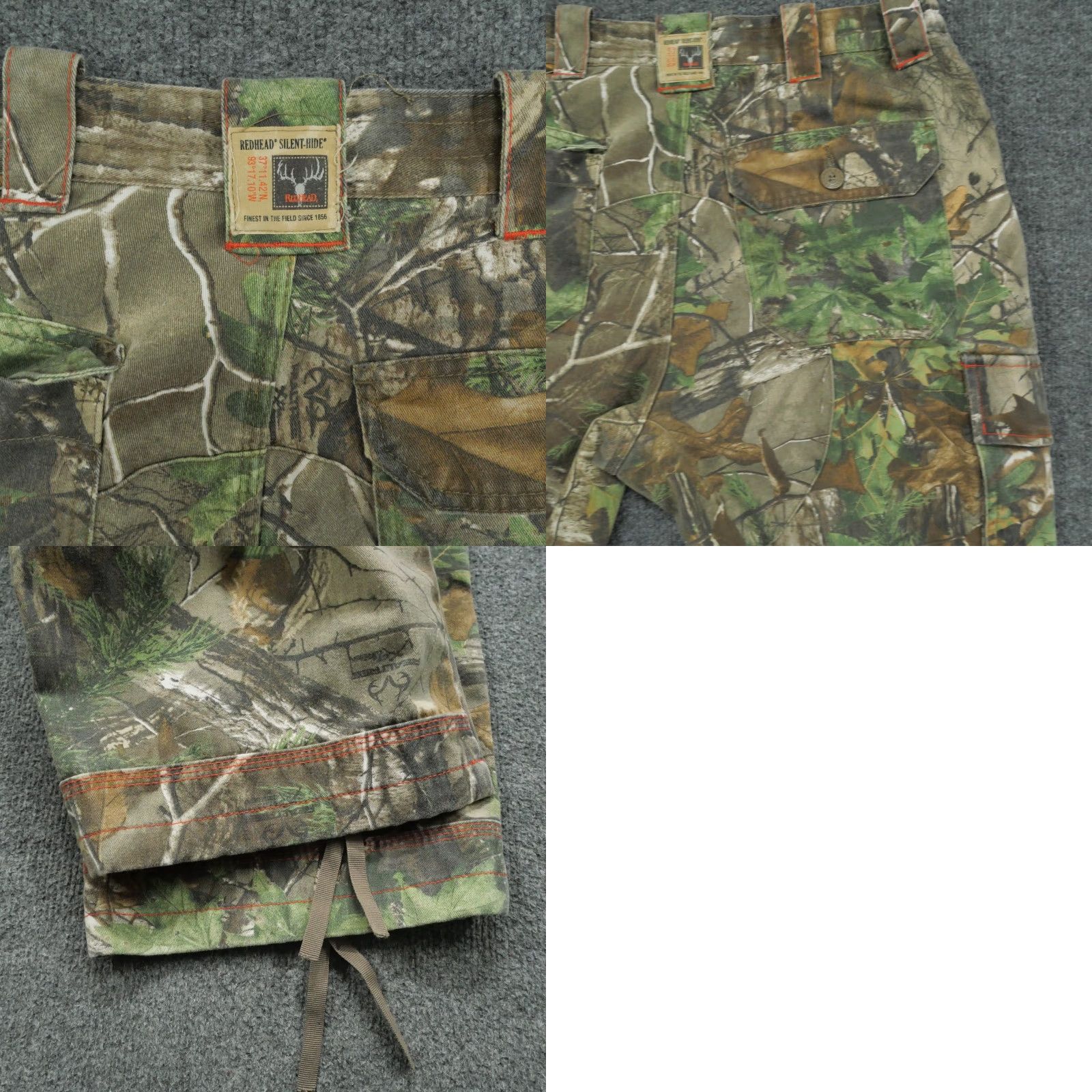 Doublet VINTAGE RedHead Pants Mens Large Green Brown Camouflage Double Knee Cargo Silent Hide Size US 34 / EU 50 - 9 Thumbnail
